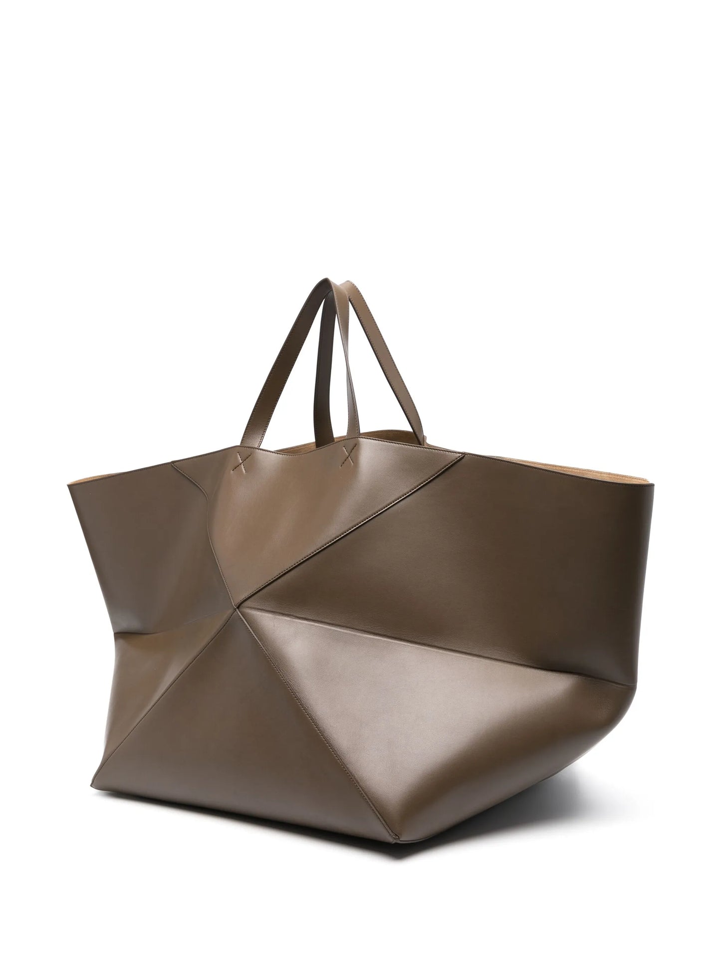 XXL Puzzle Fold leather tote bag