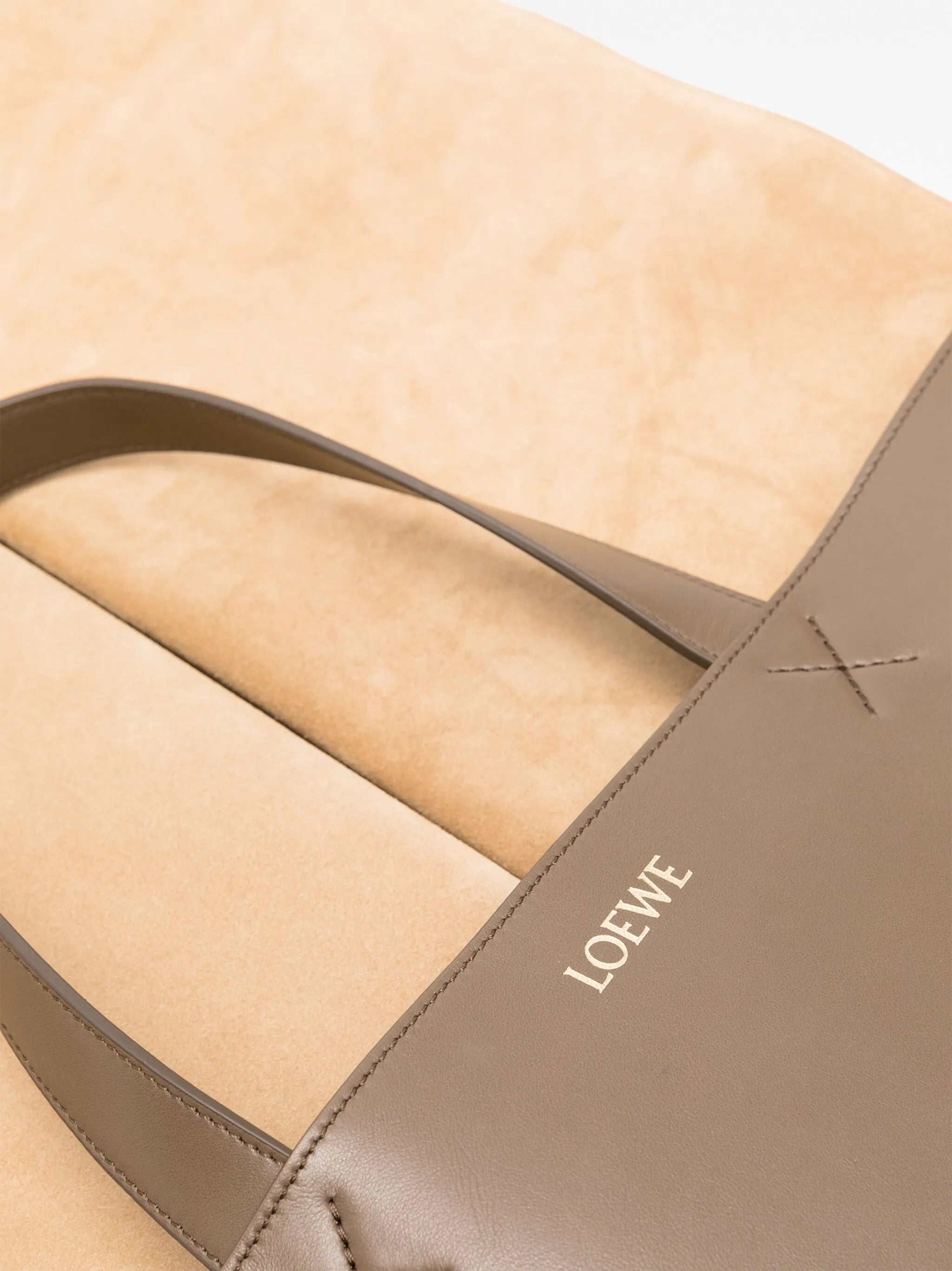 XXL Puzzle Fold leather tote bag