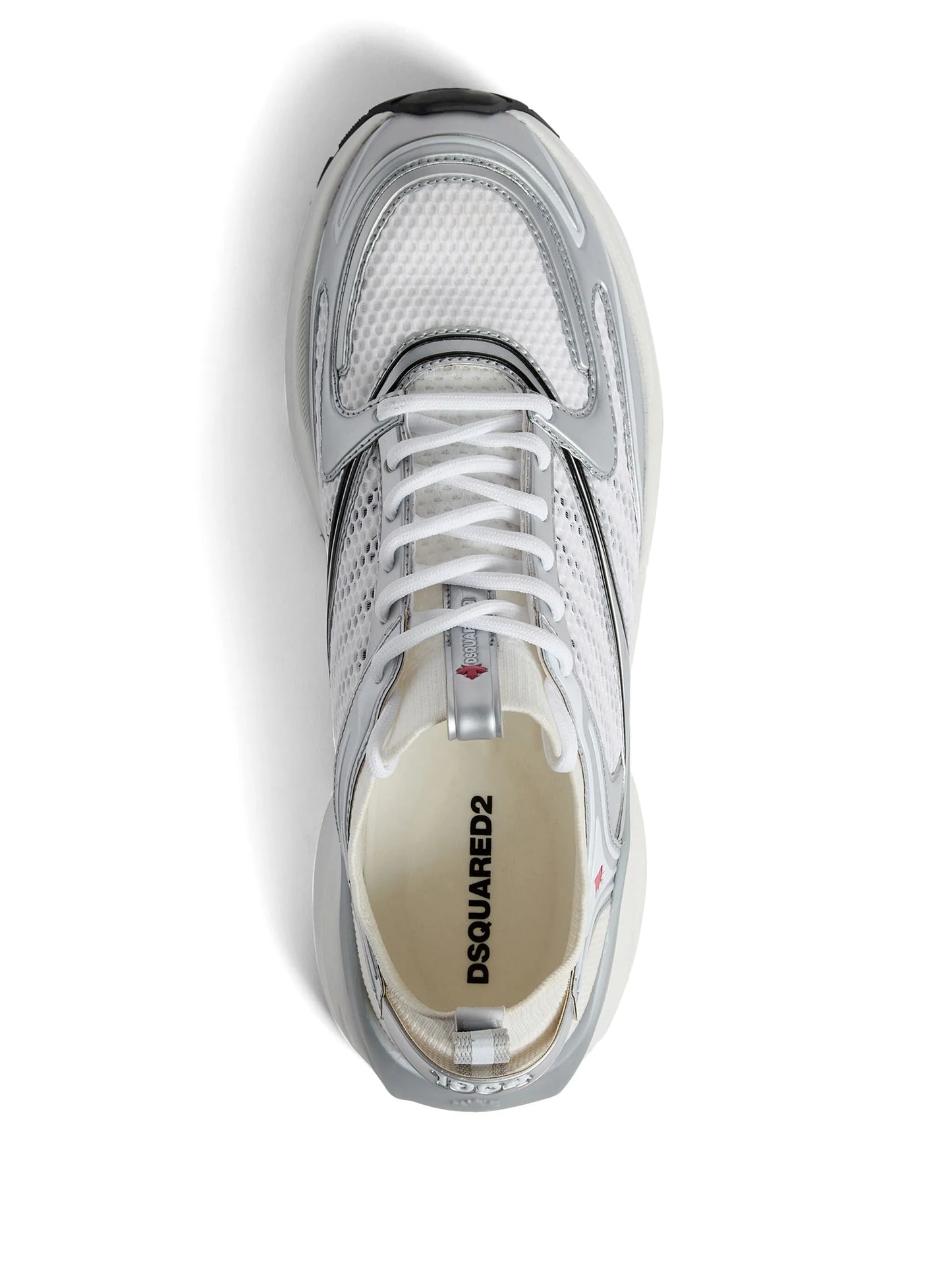 Dash panelled mesh sneakers