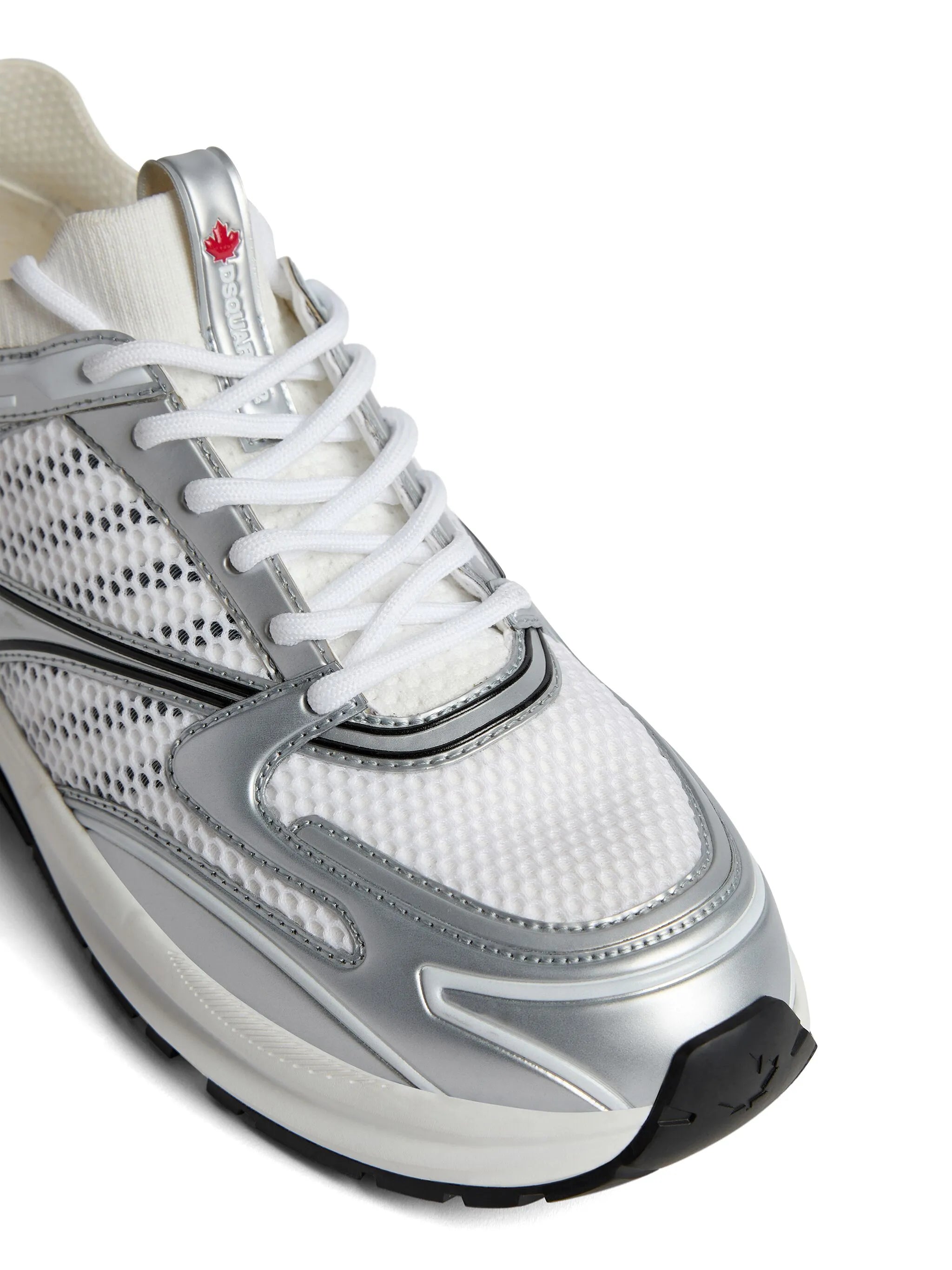 Dash panelled mesh sneakers