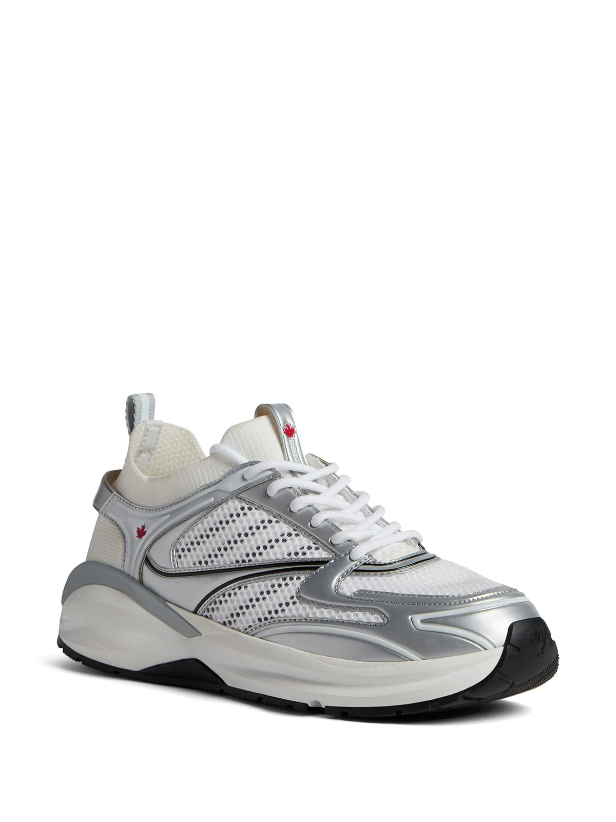 Dash panelled mesh sneakers