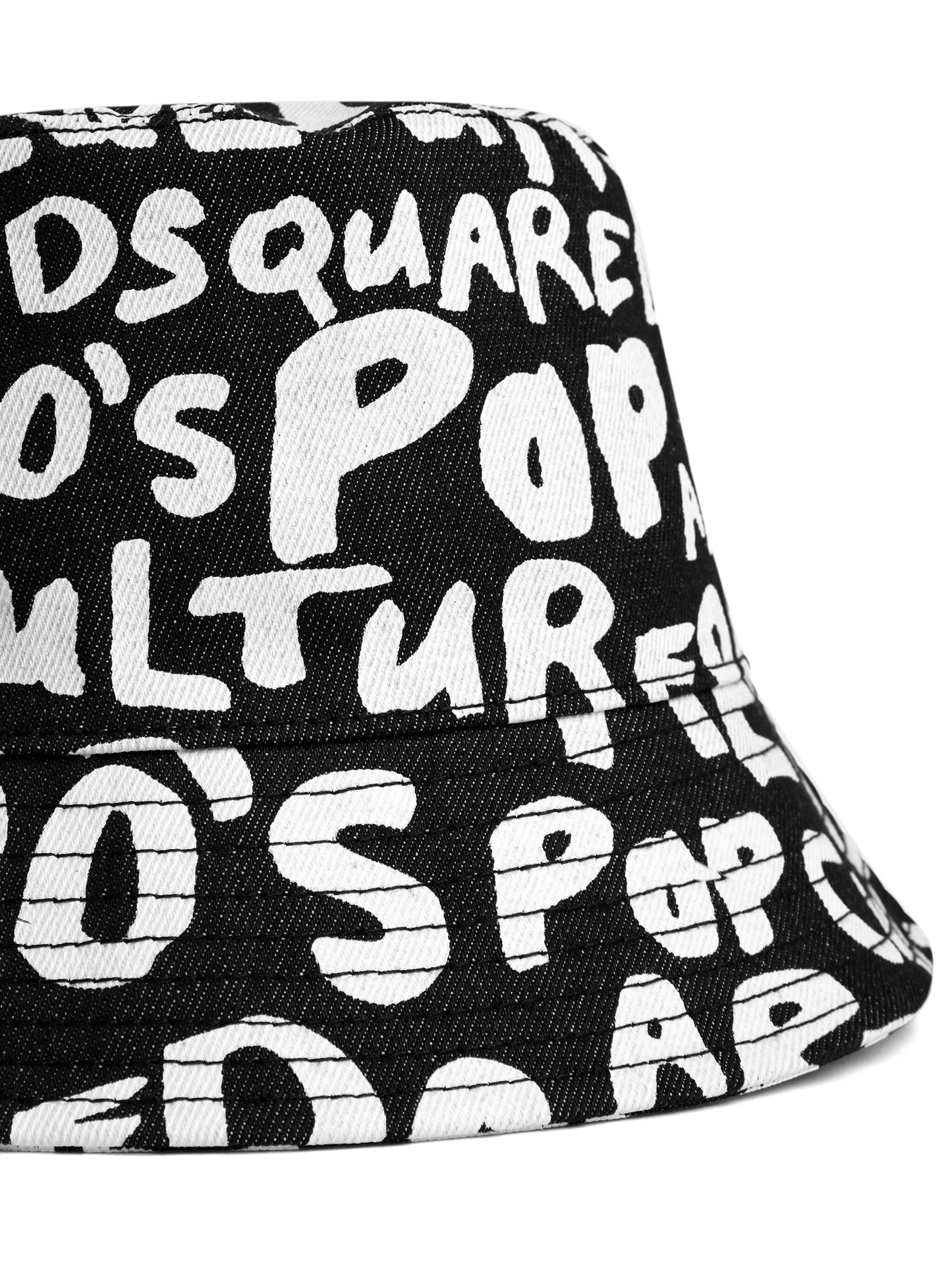 logo-print bucket hat