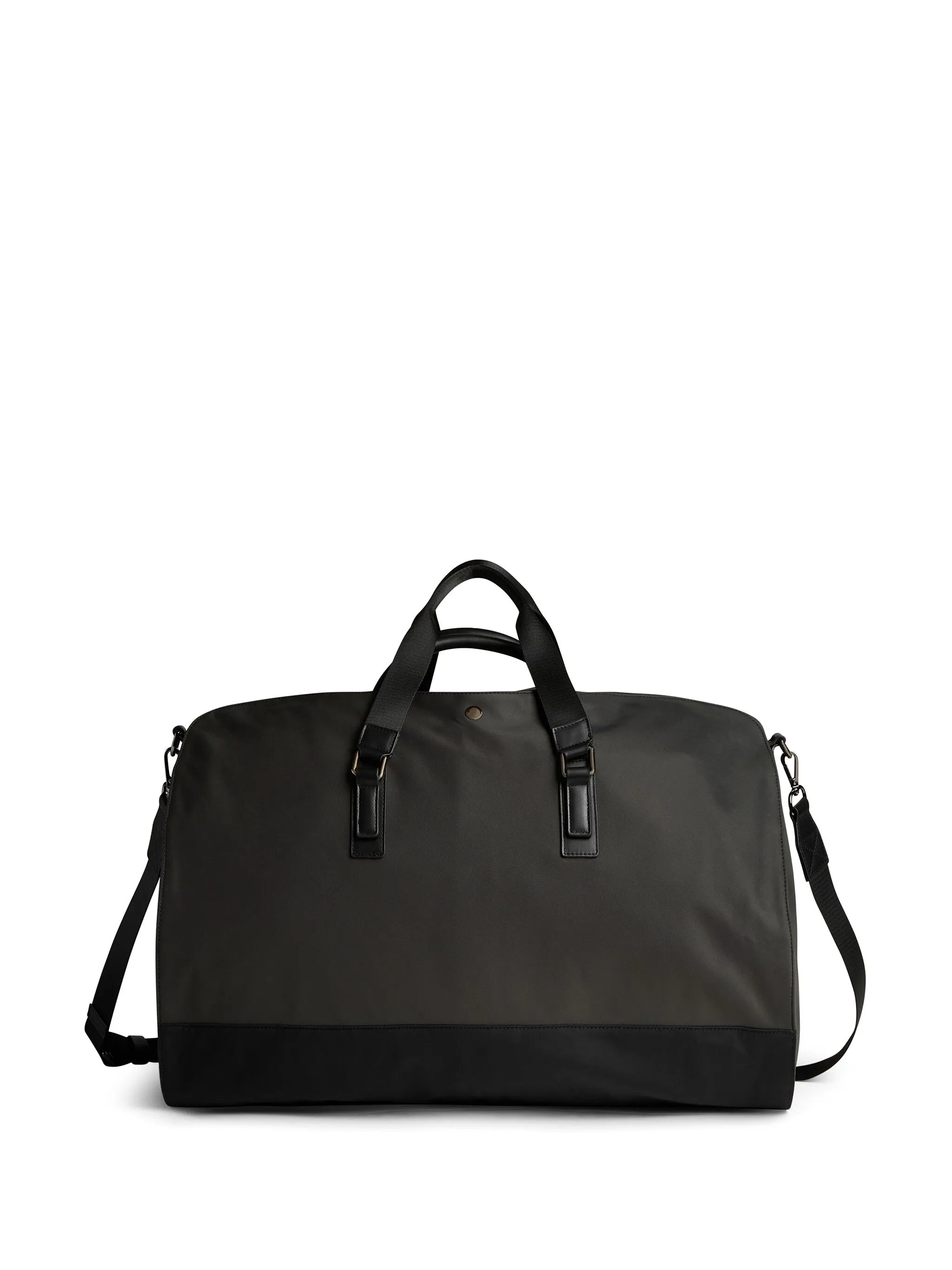 logo-raised zipped duffle bag