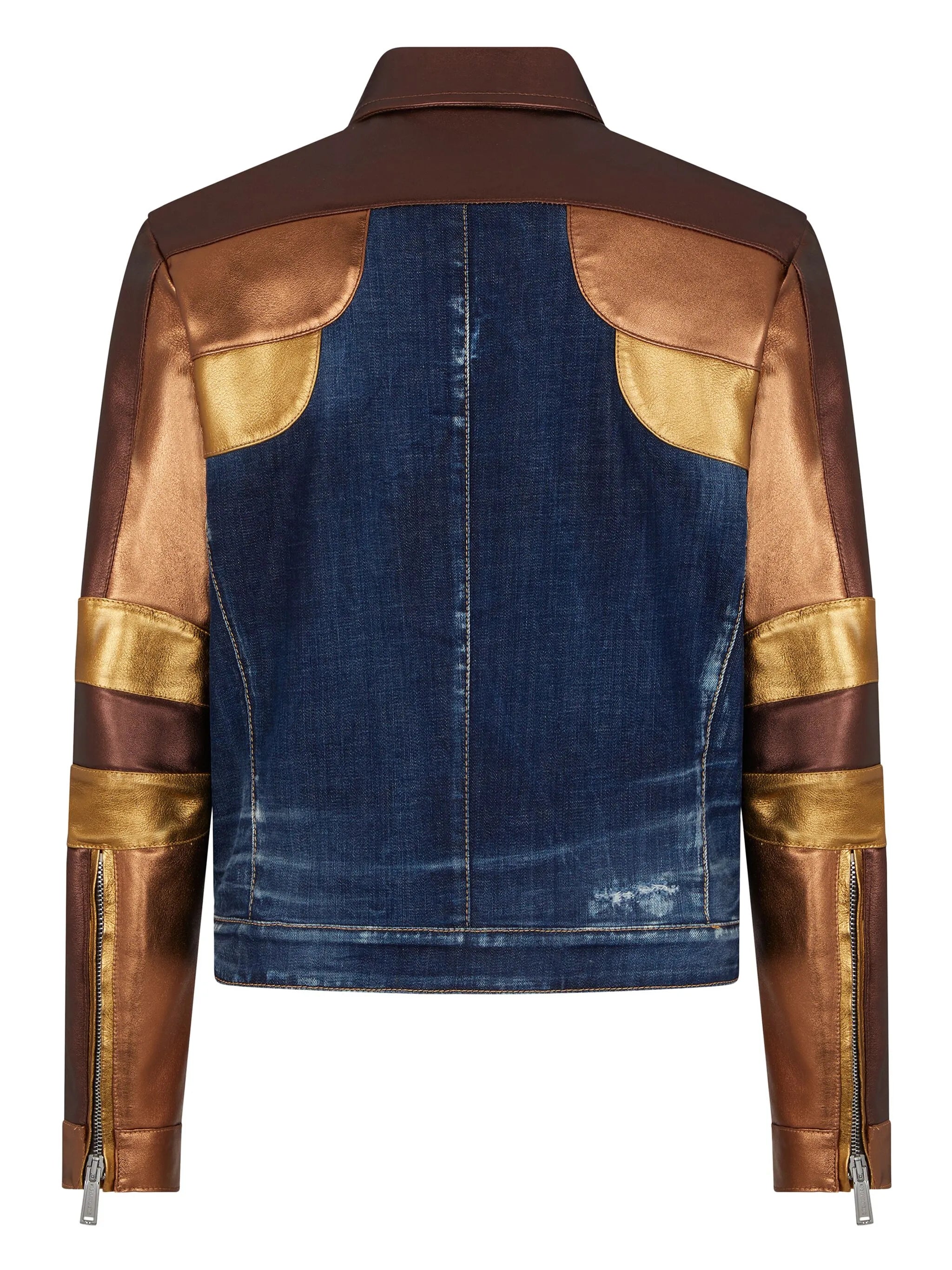 star-patch denim jacket