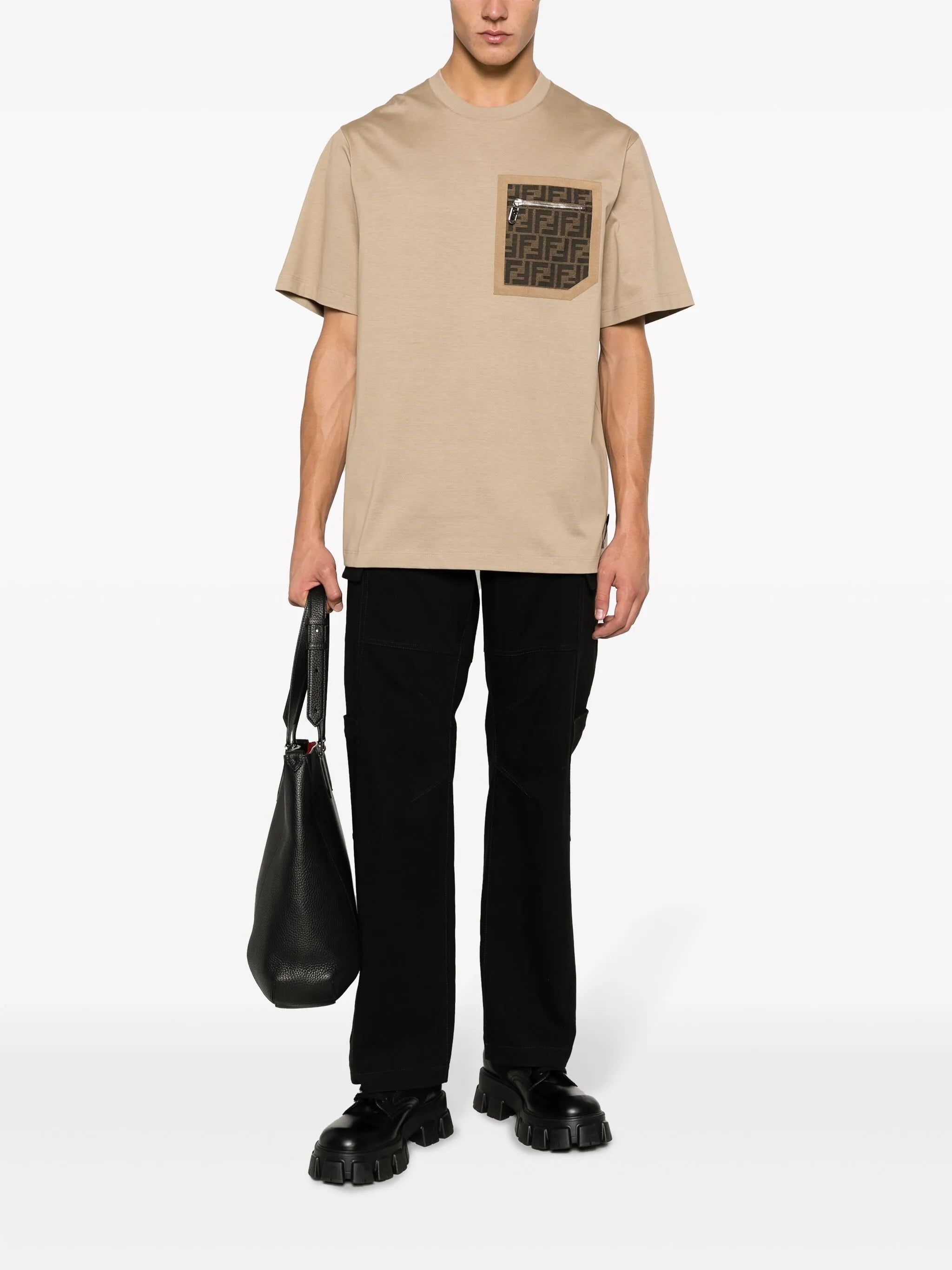 FF-motif patch-pocket T-shirt