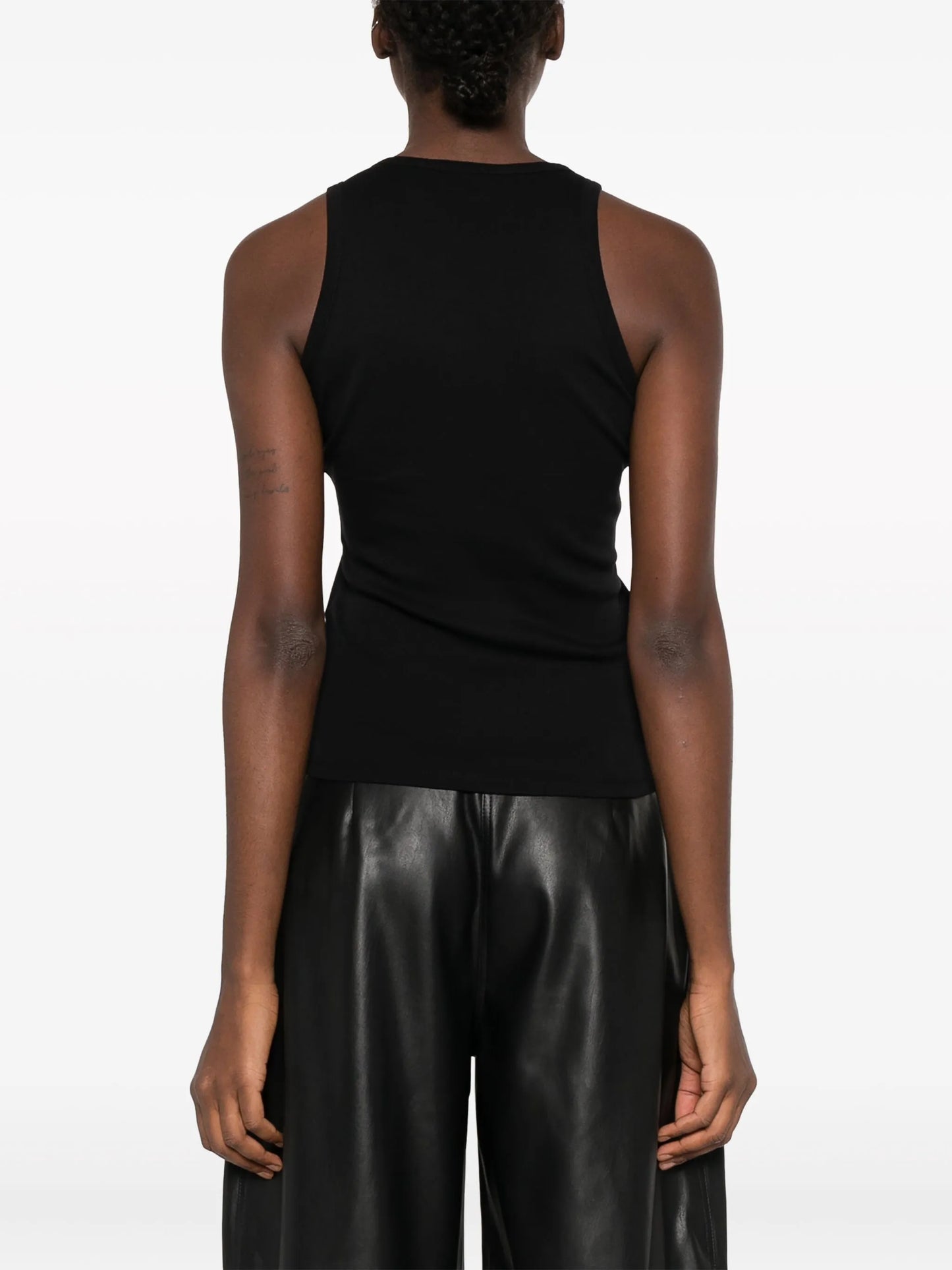 Emoji metal-embellished cotton tank top