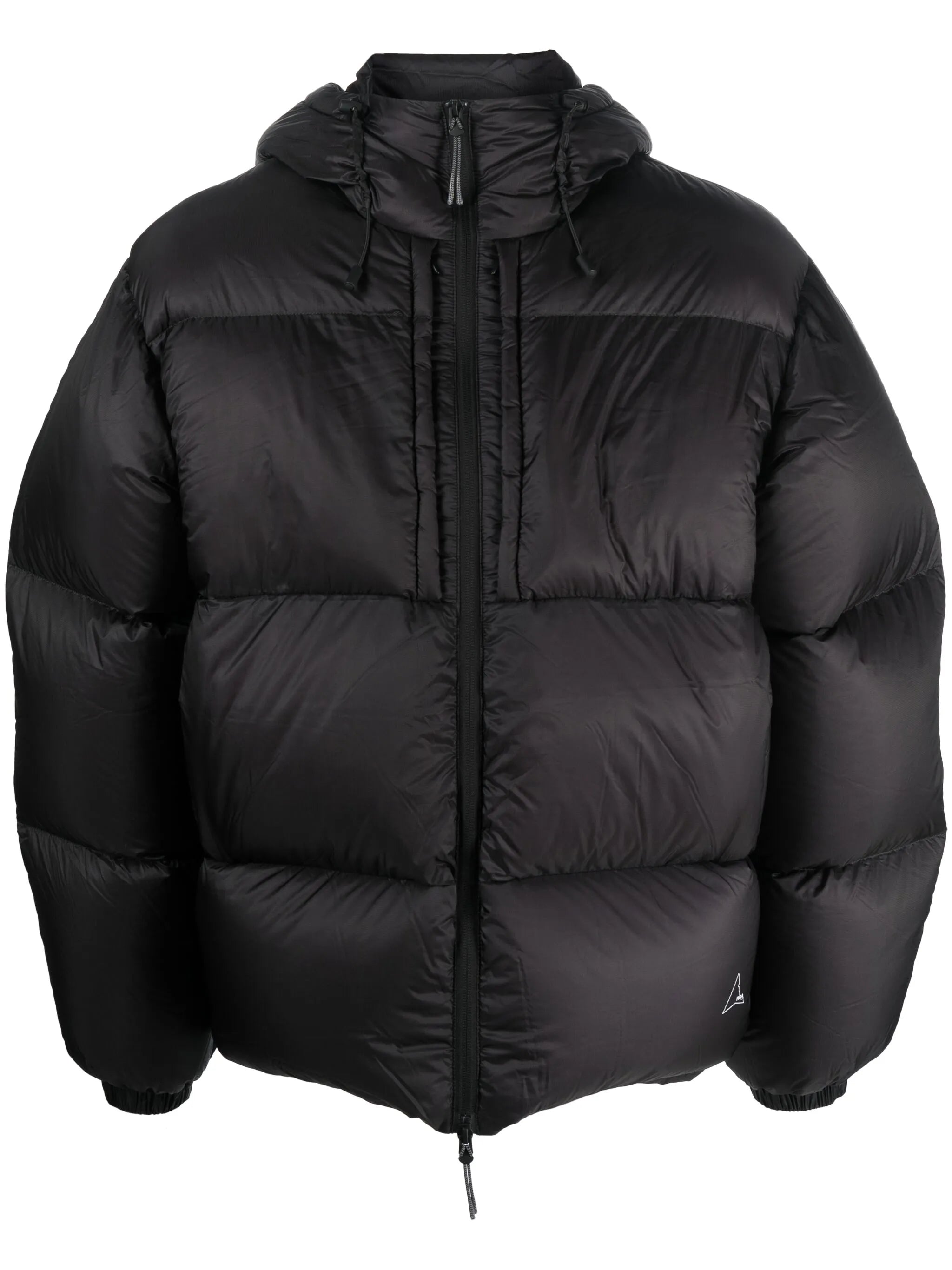 hooded down padded jacket
