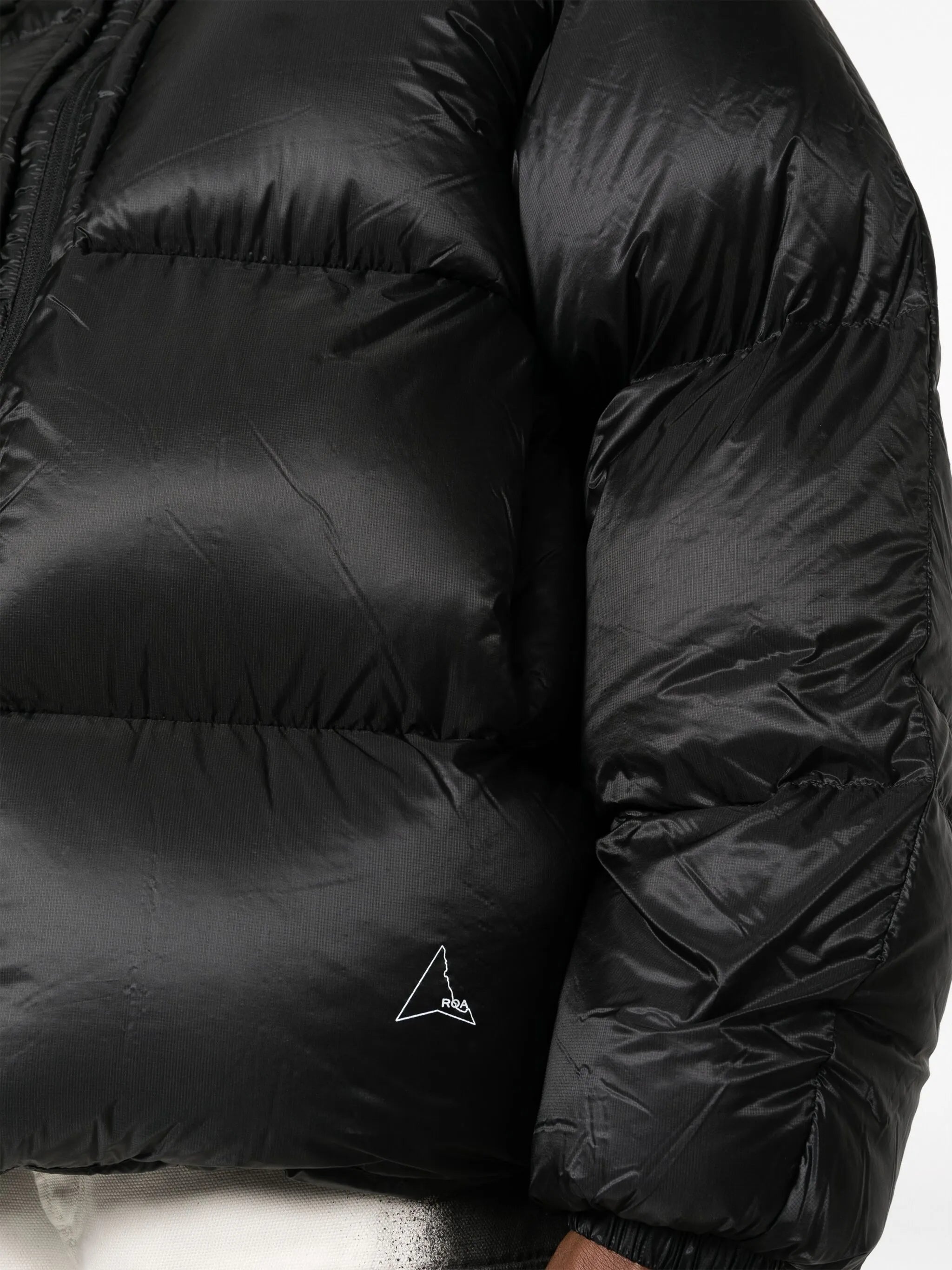 hooded down padded jacket