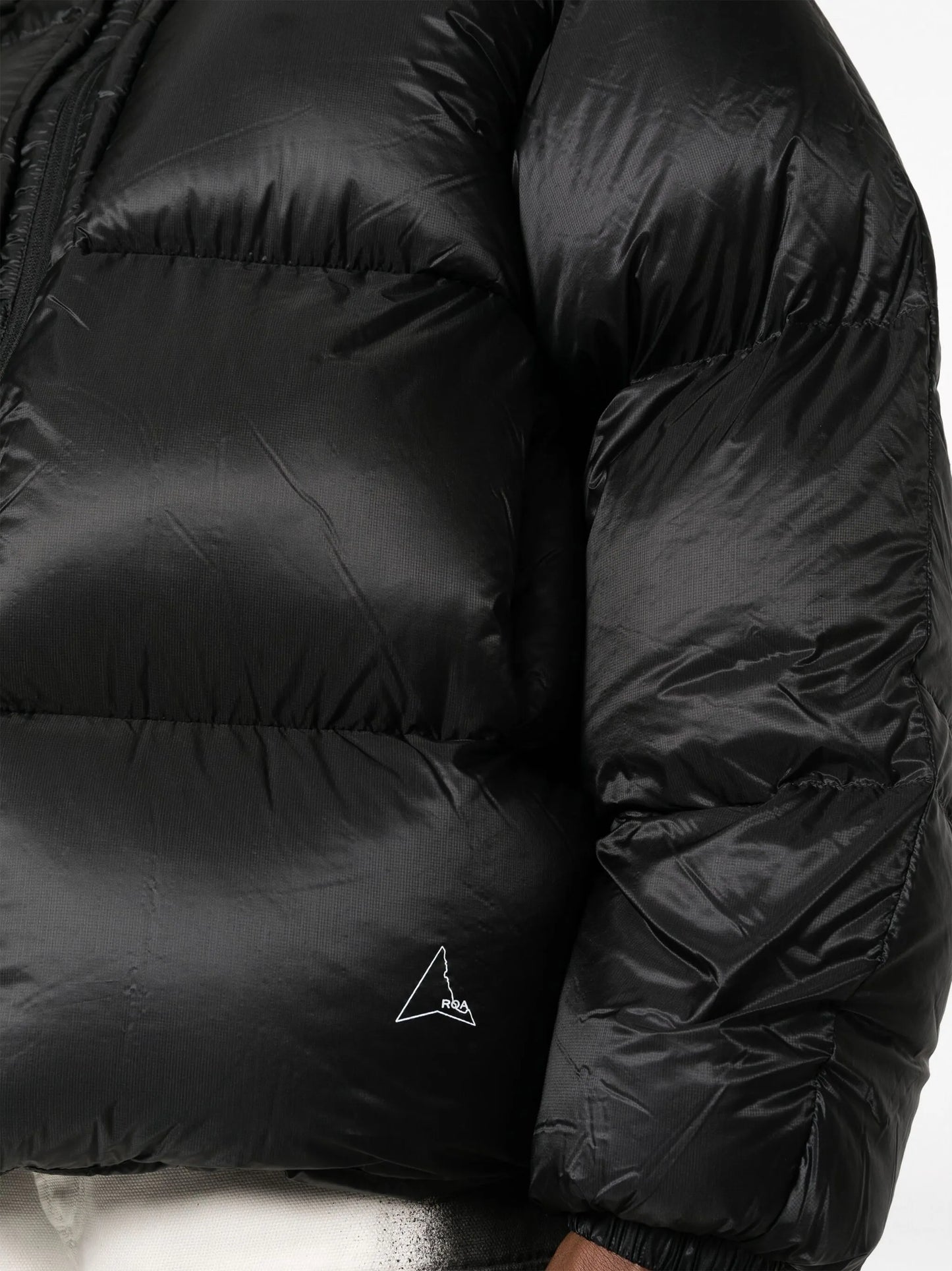 hooded down padded jacket