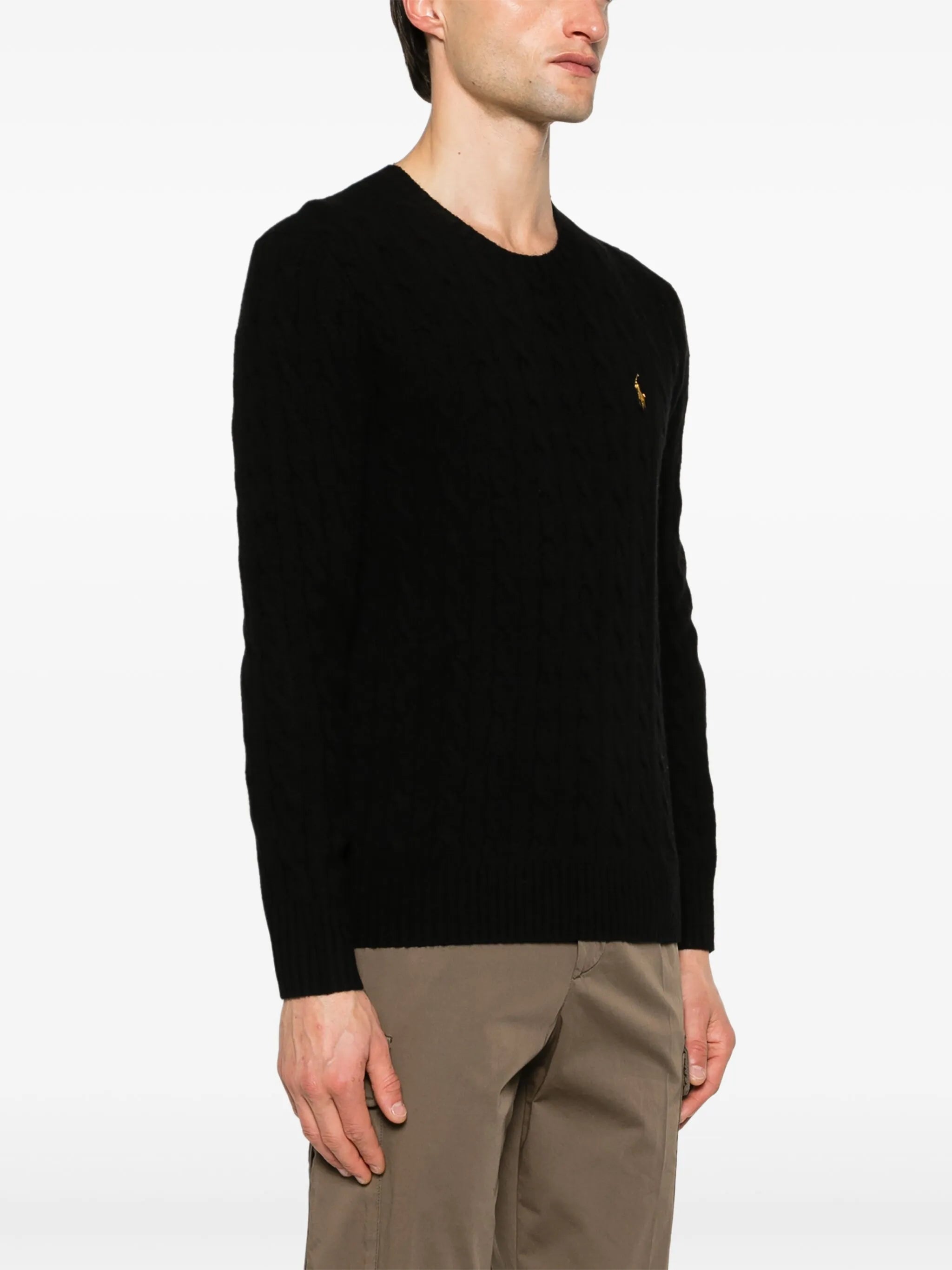 Polo Pony cable-knit jumper