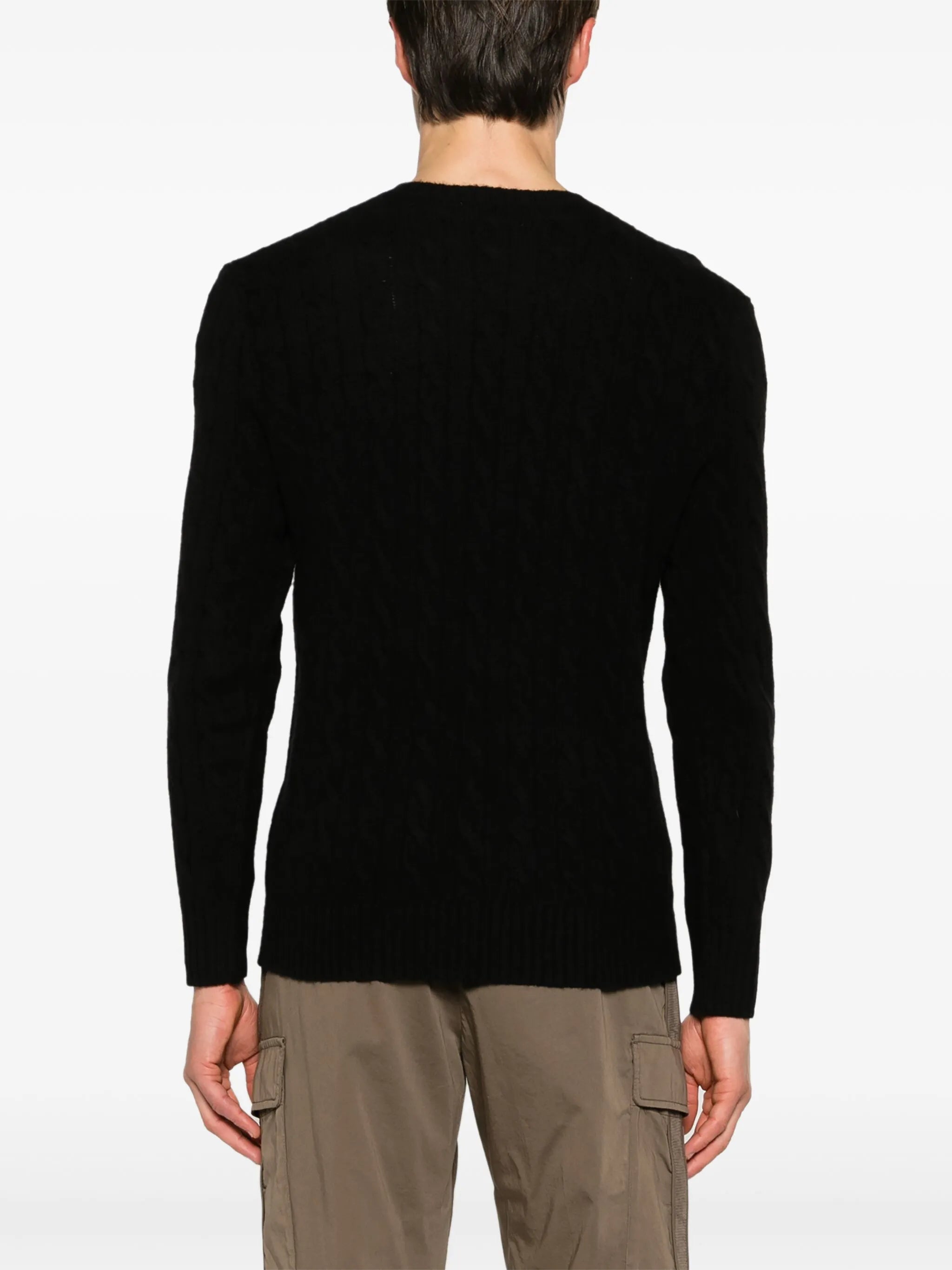 Polo Pony cable-knit jumper