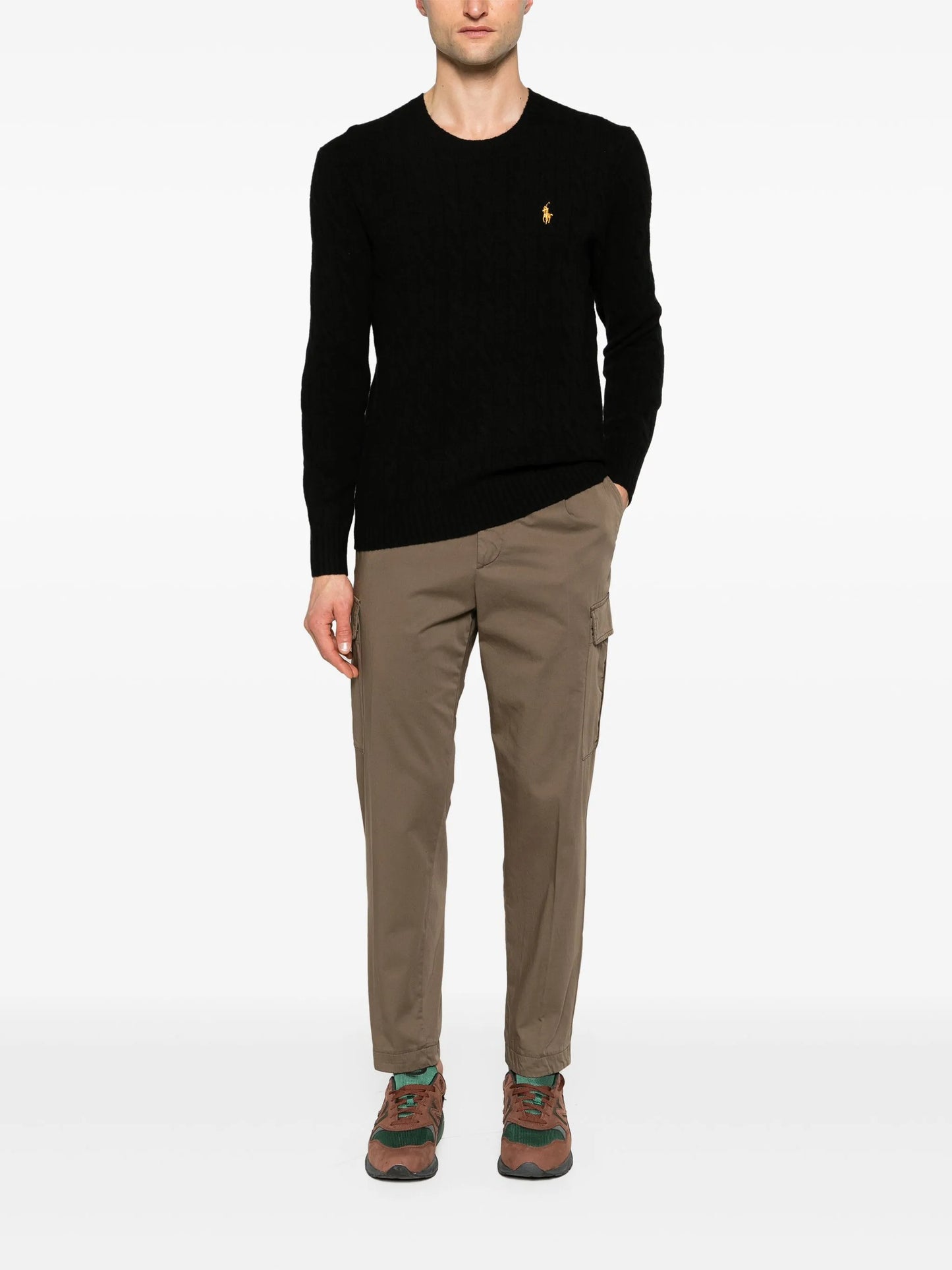 Polo Pony cable-knit jumper