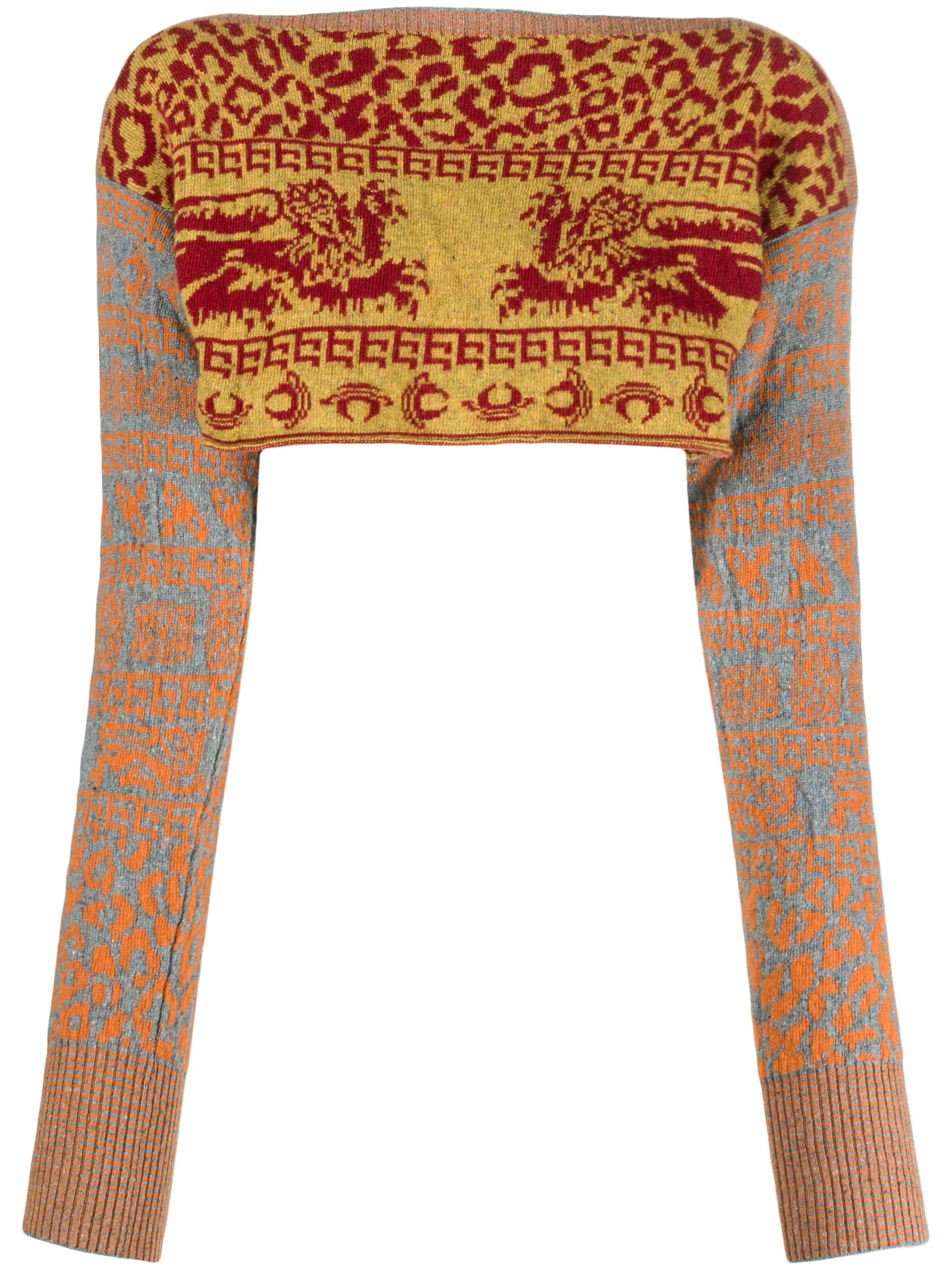 cropped knitted jumper