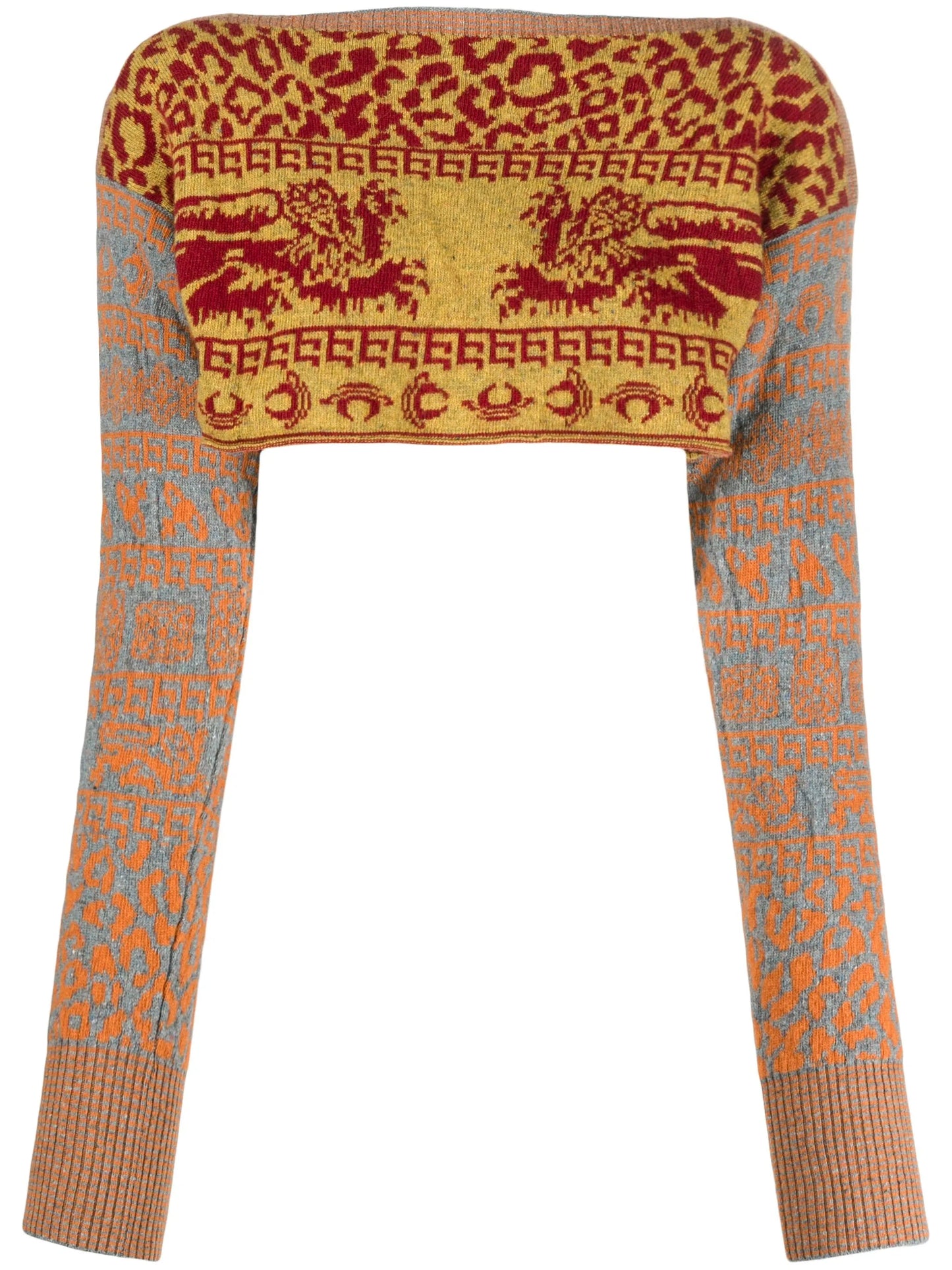 cropped knitted jumper