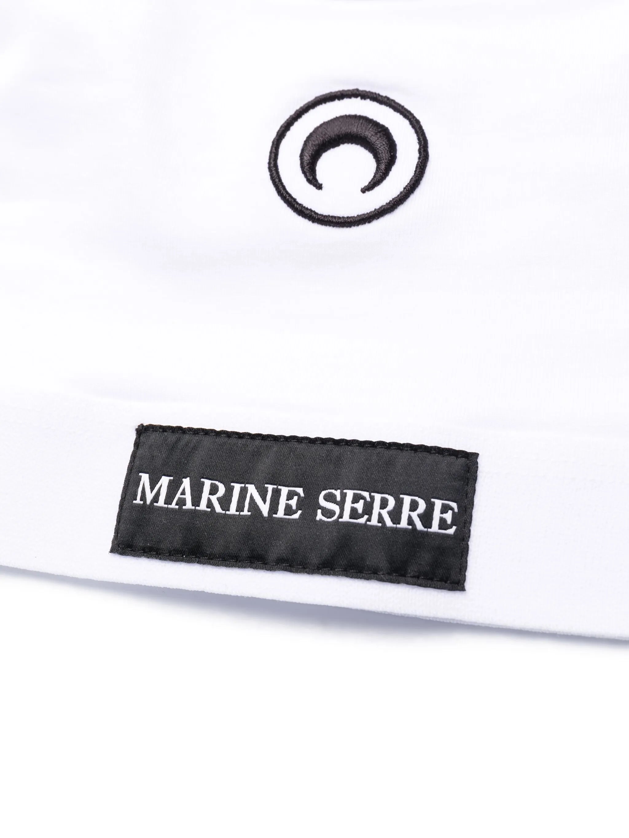 logo-patch scoop-neck cotton bra