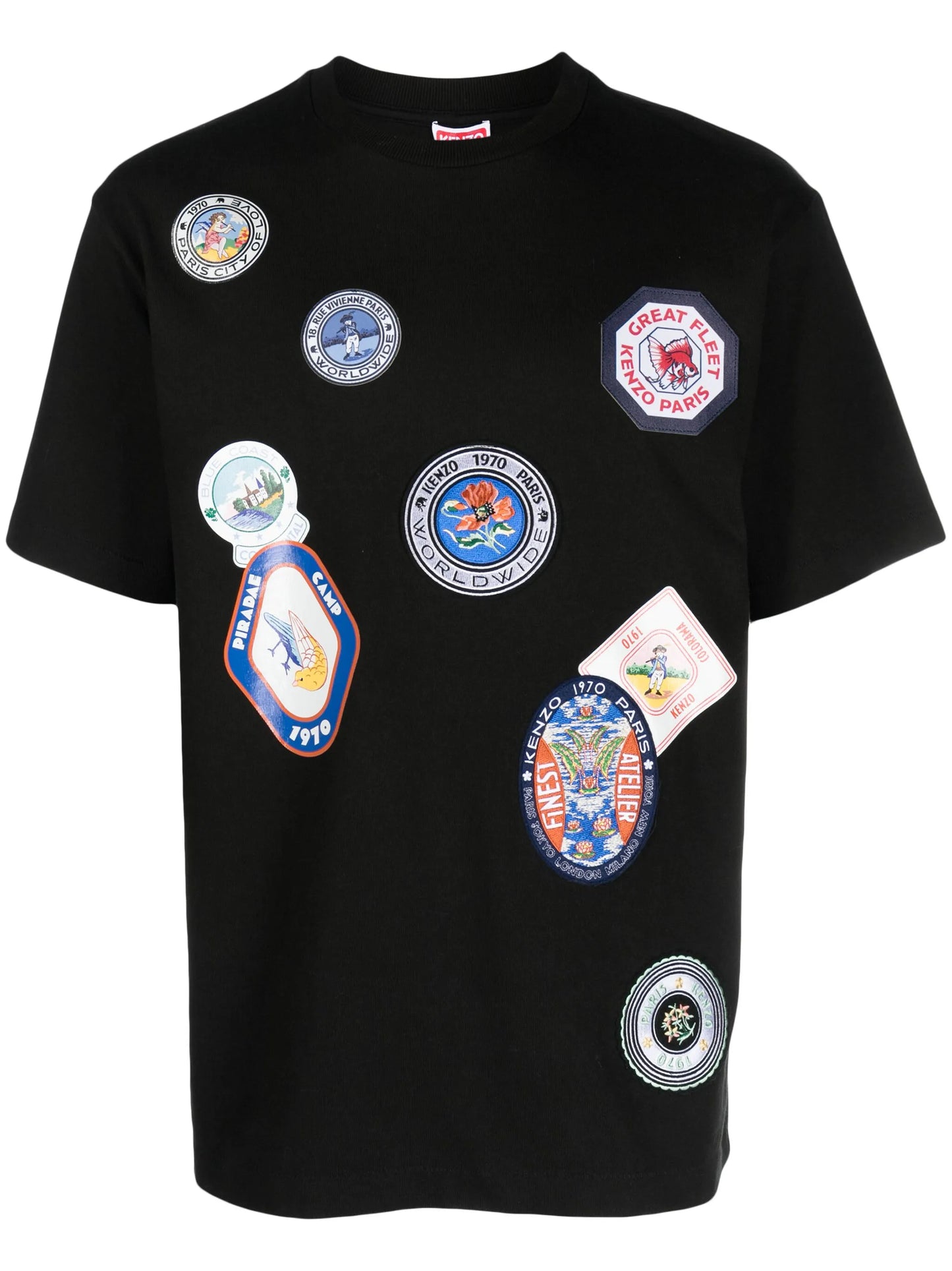 Travel Patches cotton T-shirt