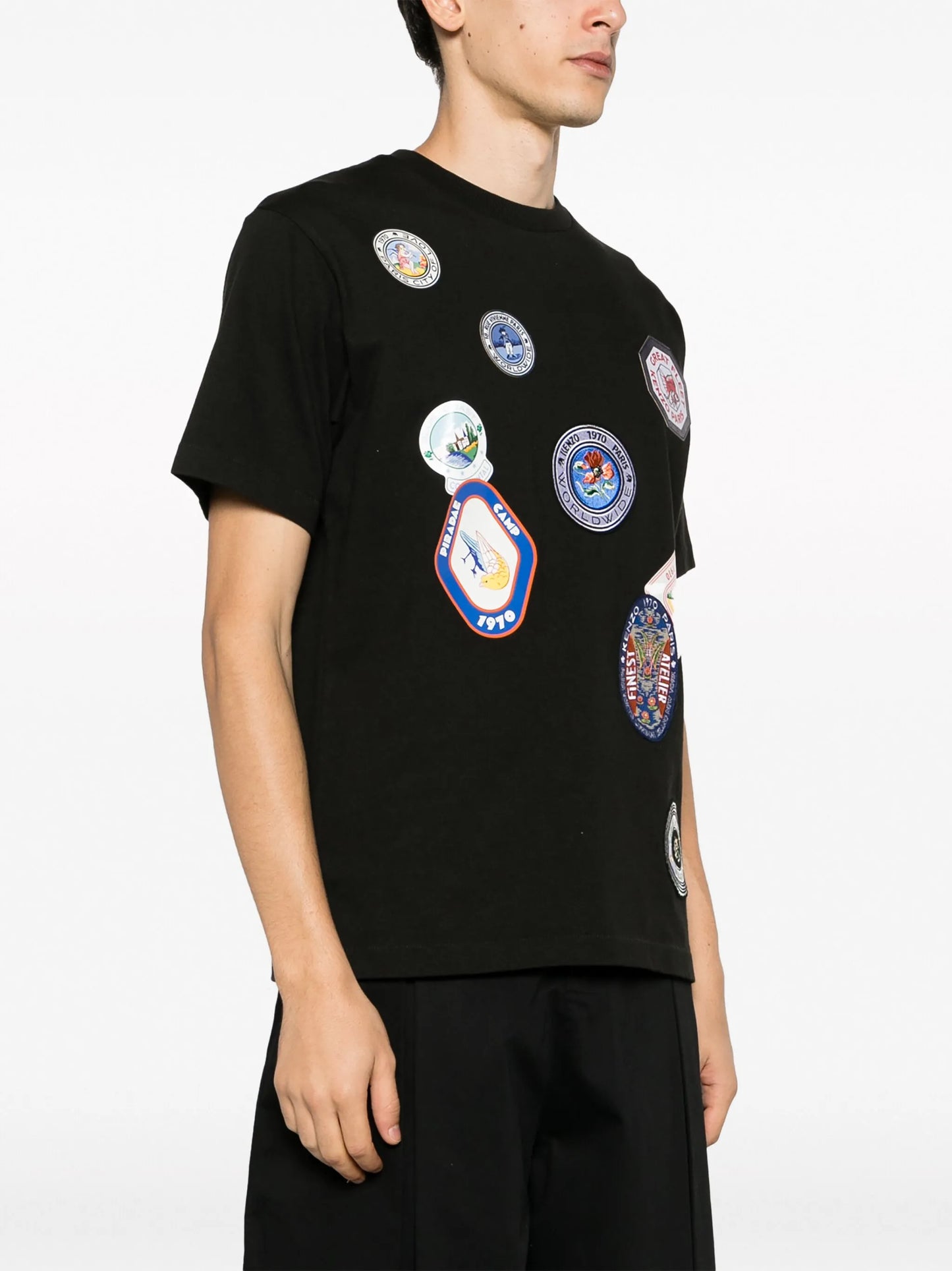 Travel Patches cotton T-shirt