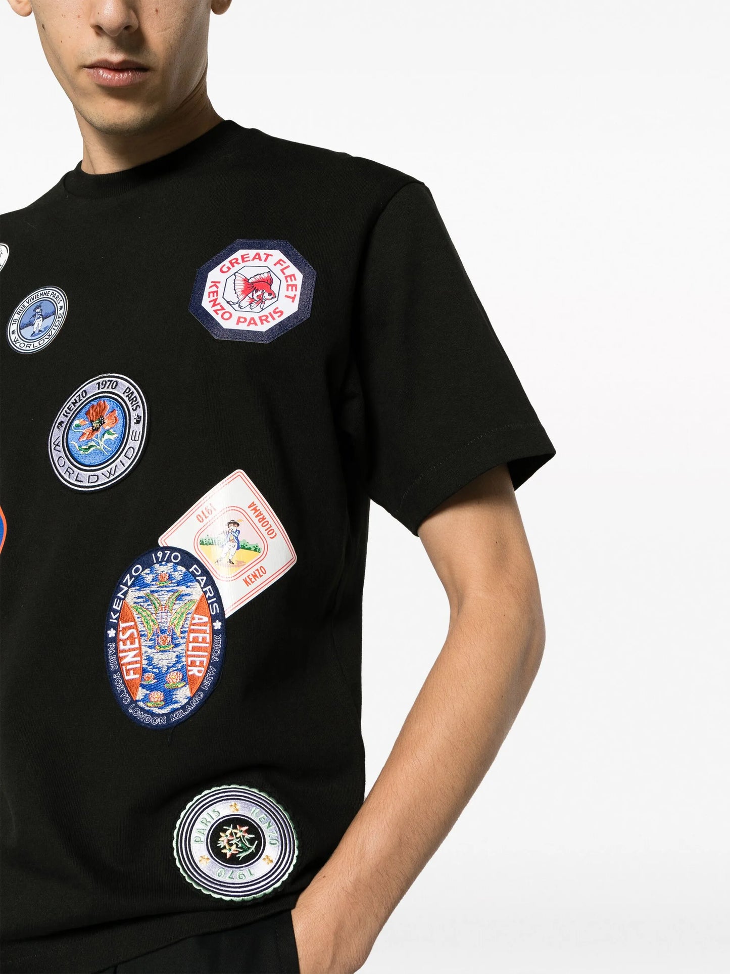 Travel Patches cotton T-shirt