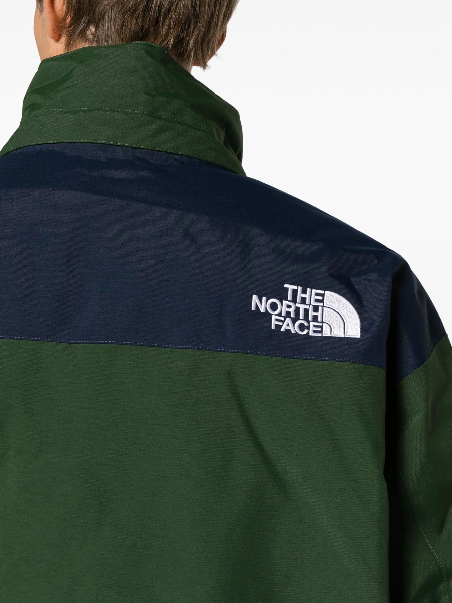 logo-embroidered padded-design coat
