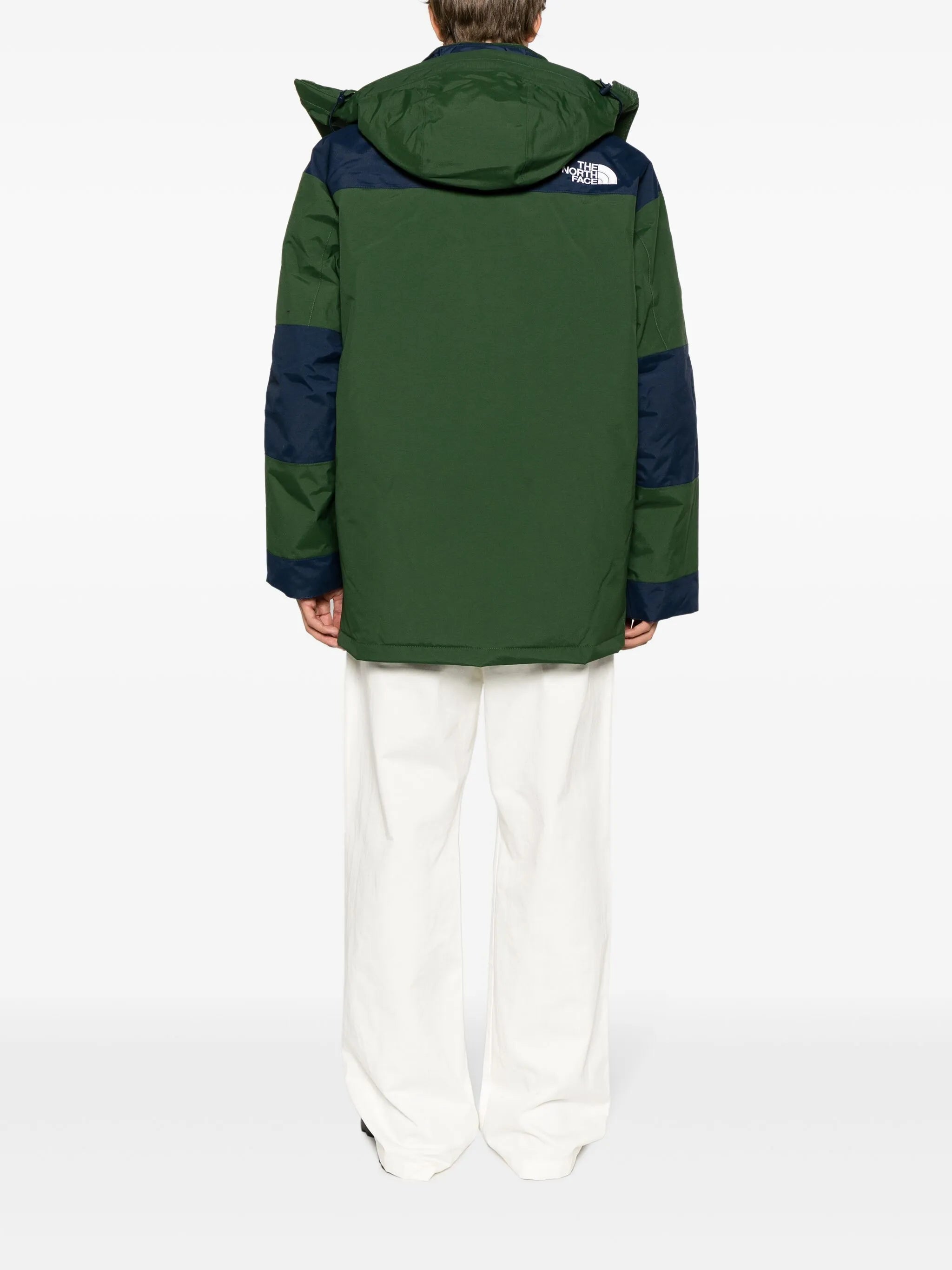 logo-embroidered padded-design coat