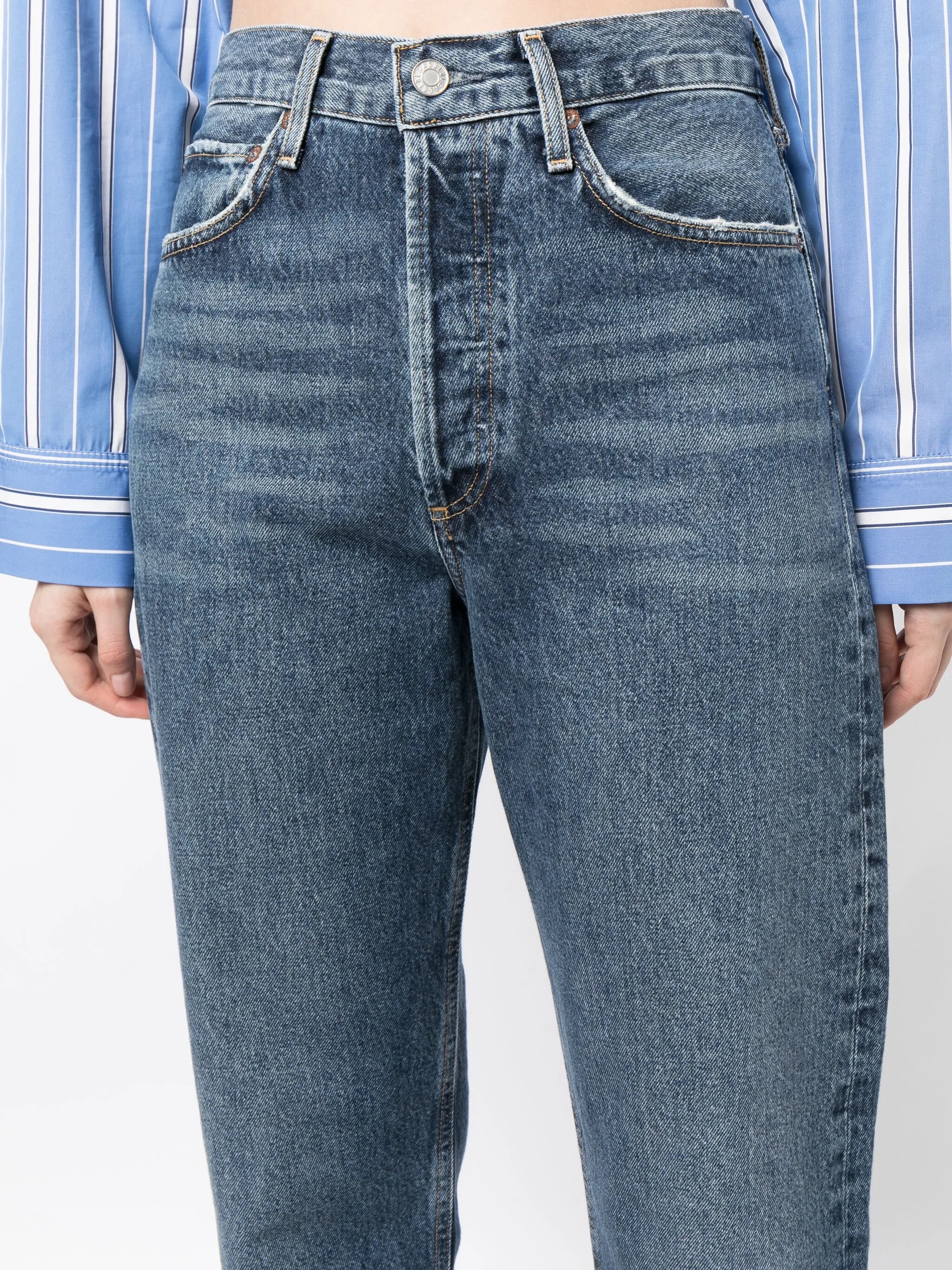 90's high-rise tapered jeans