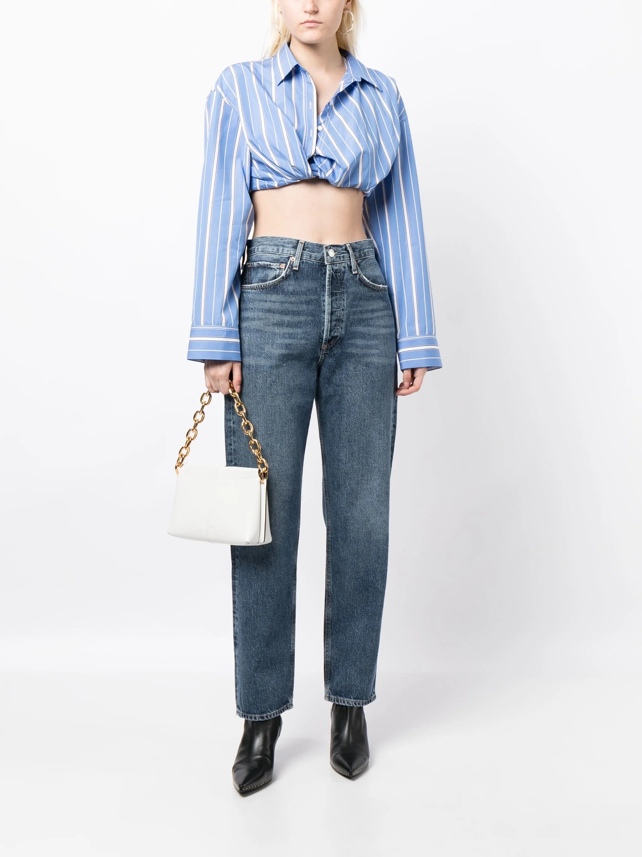 90's high-rise tapered jeans