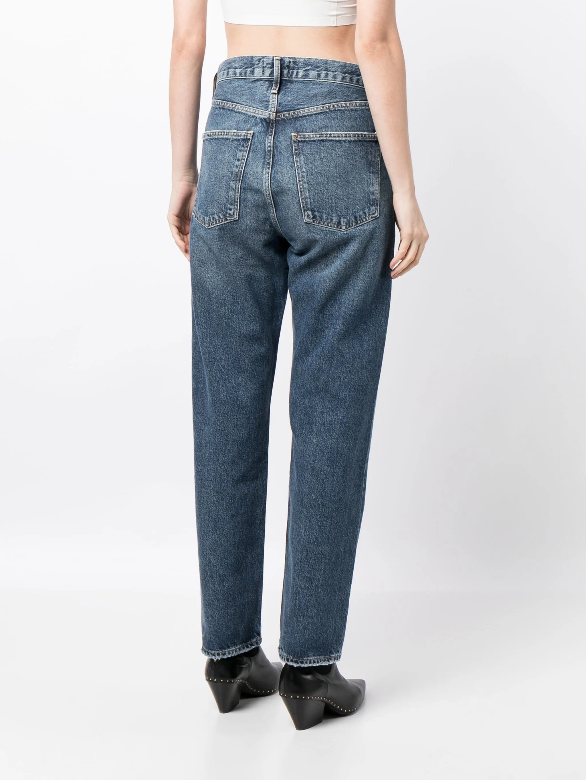 90's high-rise tapered jeans