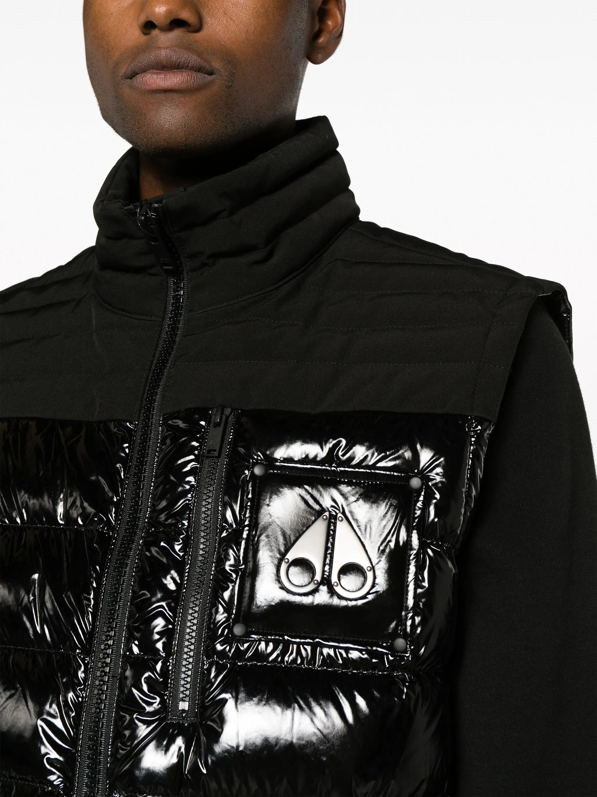 Dugald logo-appliqué padded gilet