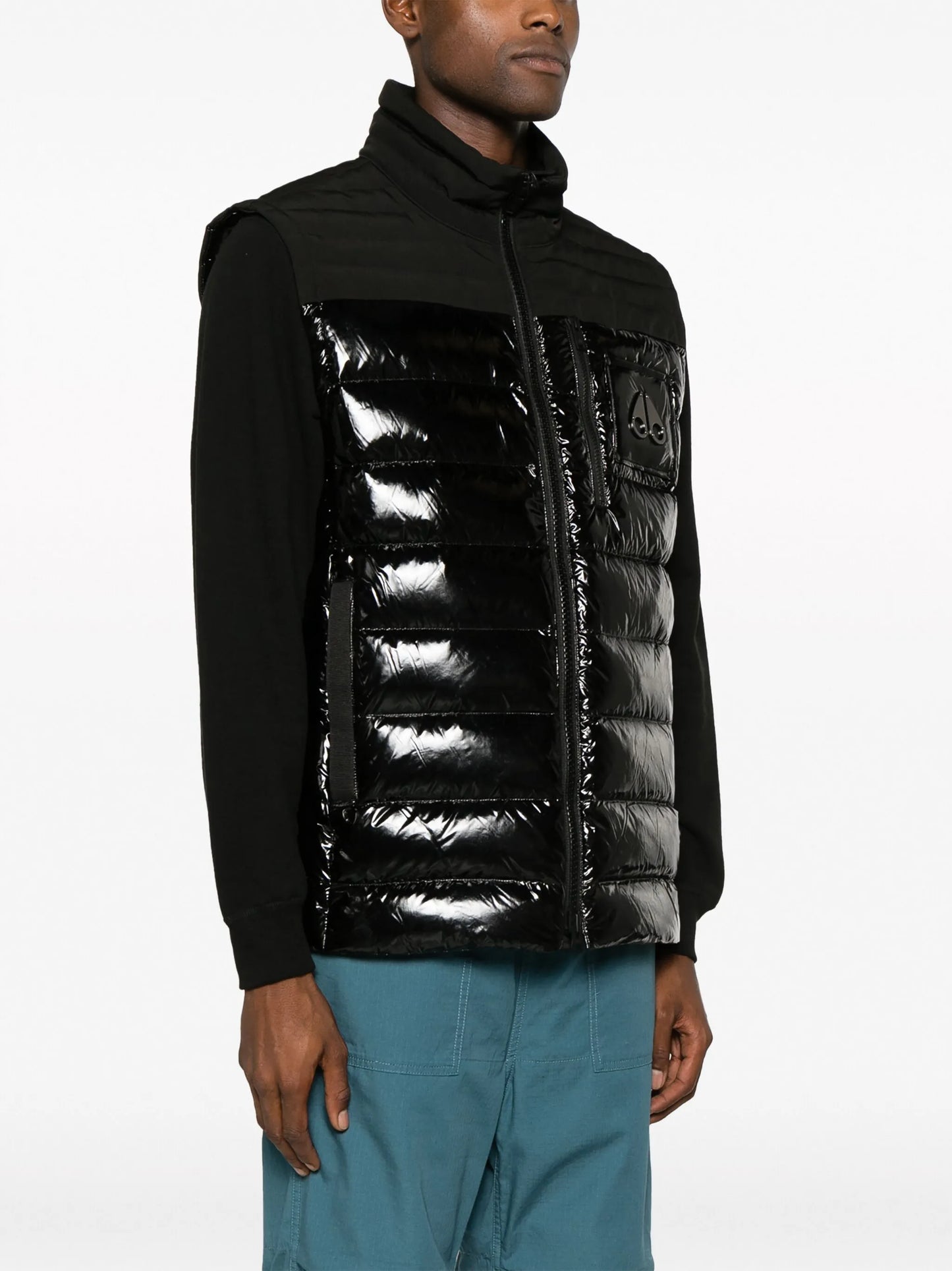 Dugald logo-appliqué padded gilet