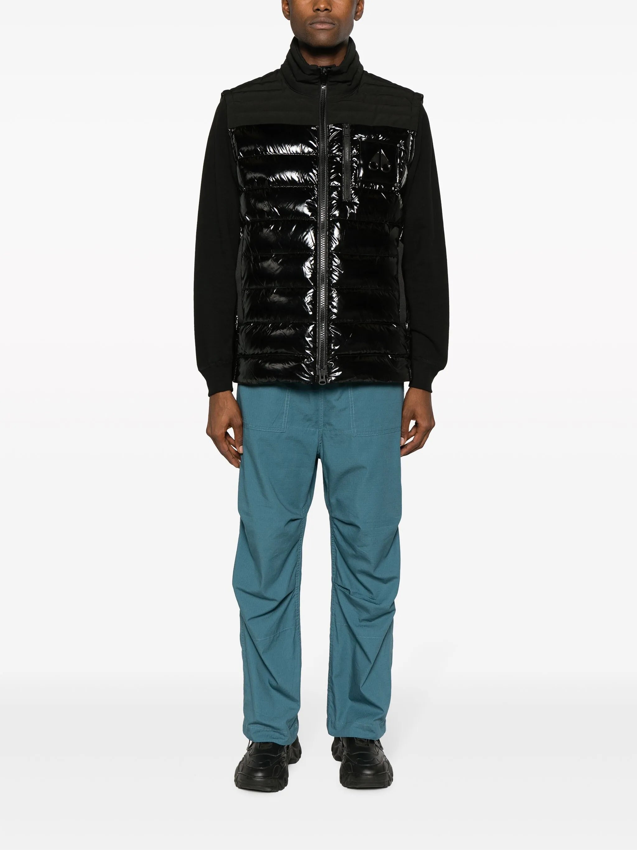 Dugald logo-appliqué padded gilet