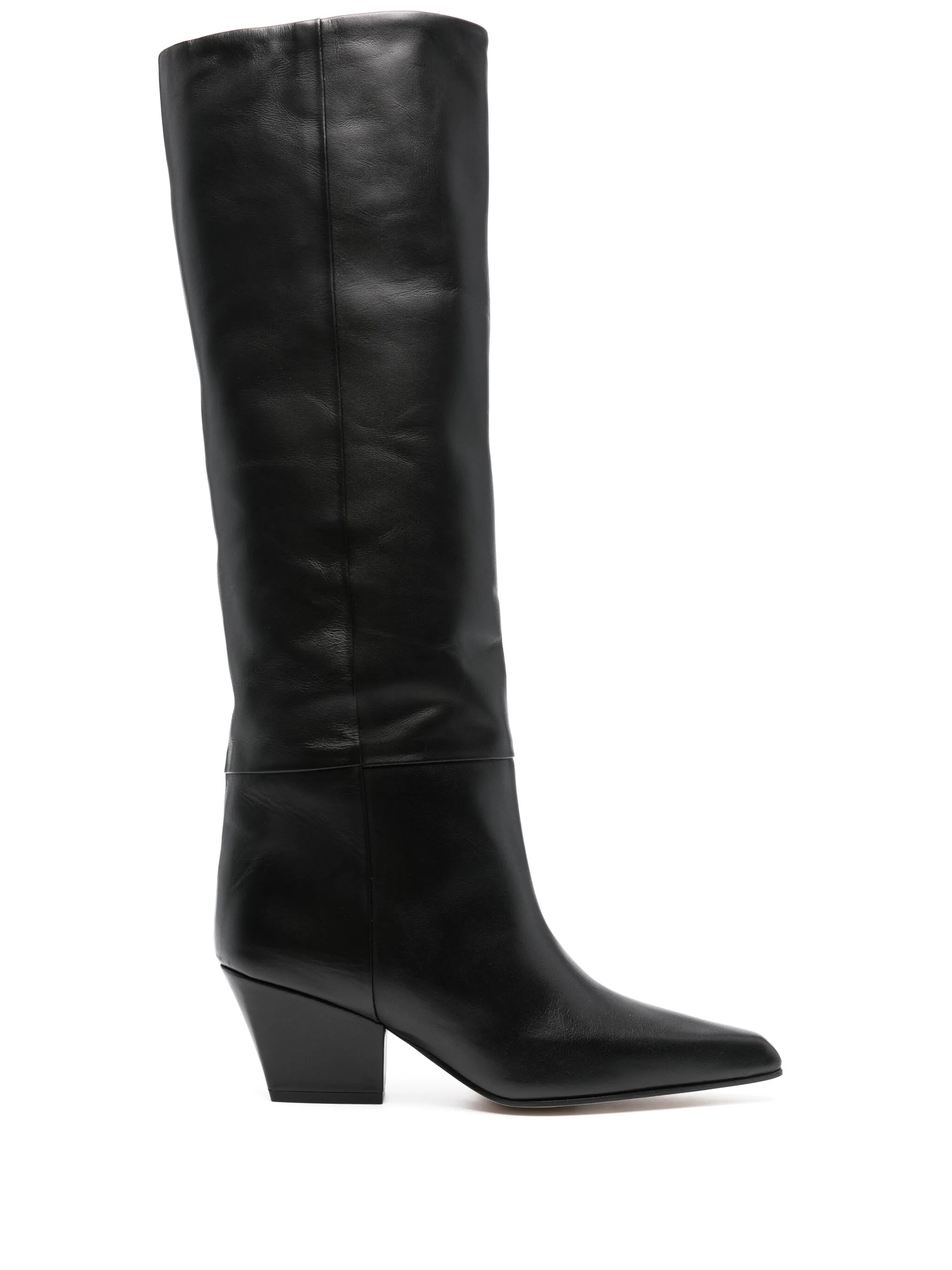 knee-high leather boots