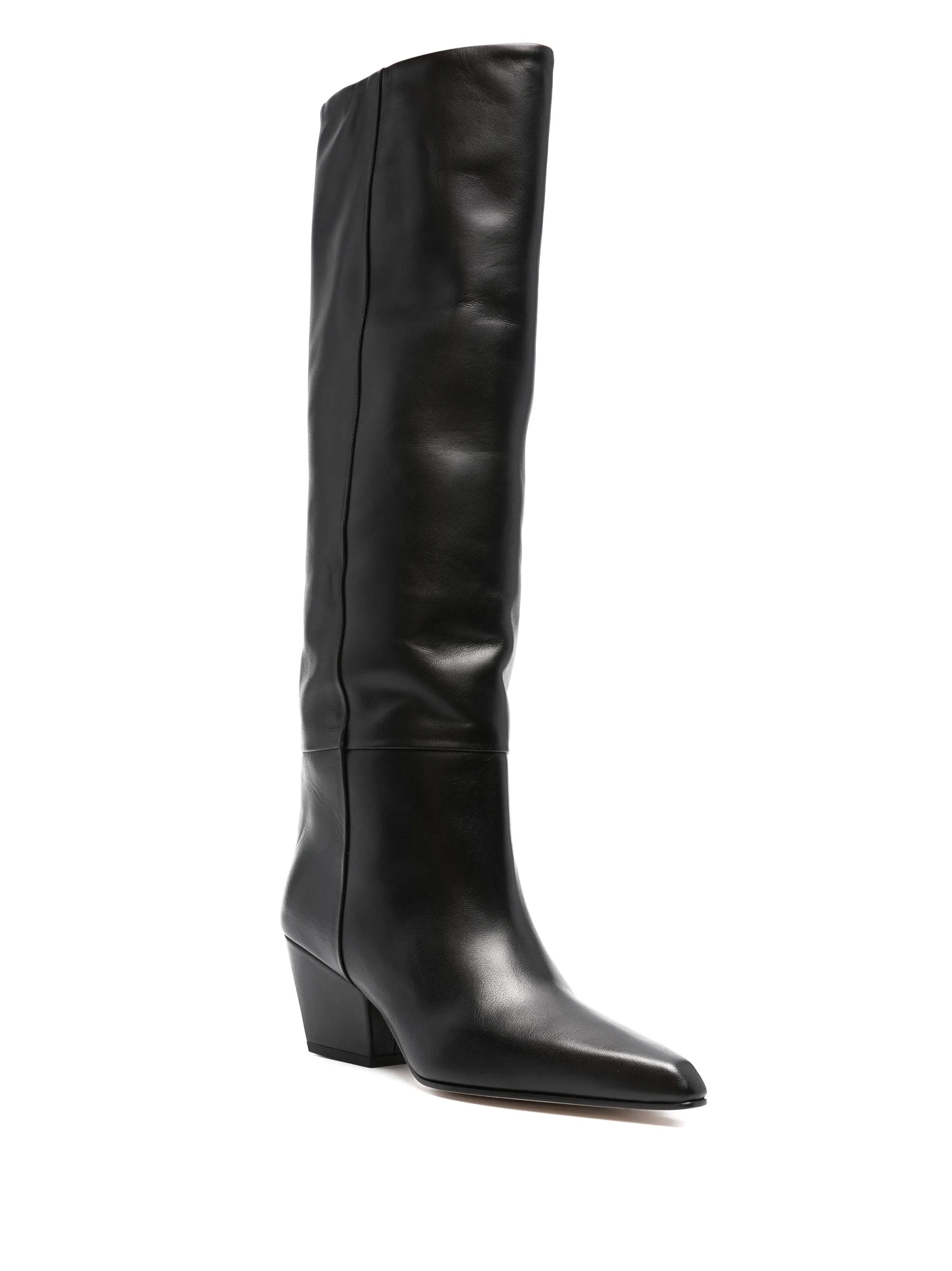 knee-high leather boots