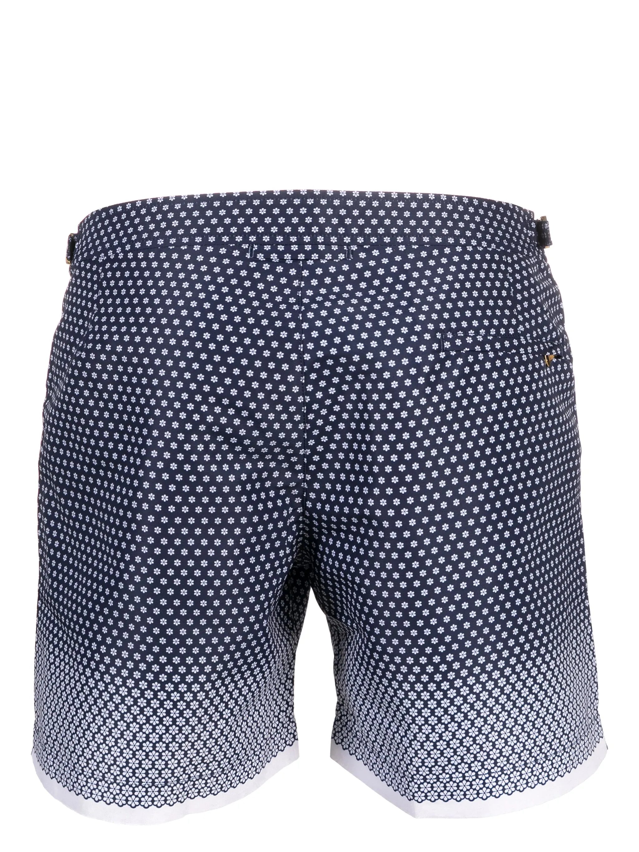 ombré floral-print swim shorts