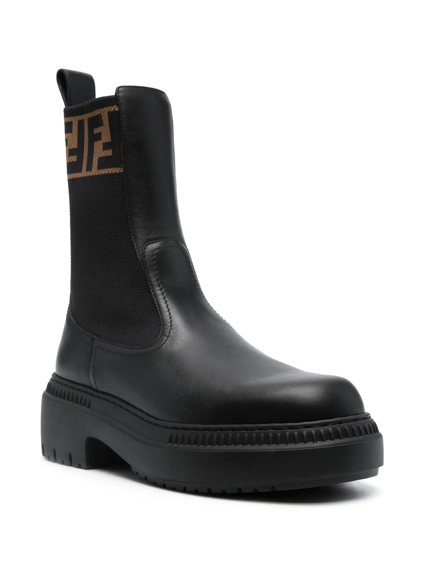 Domino leather ankle boots