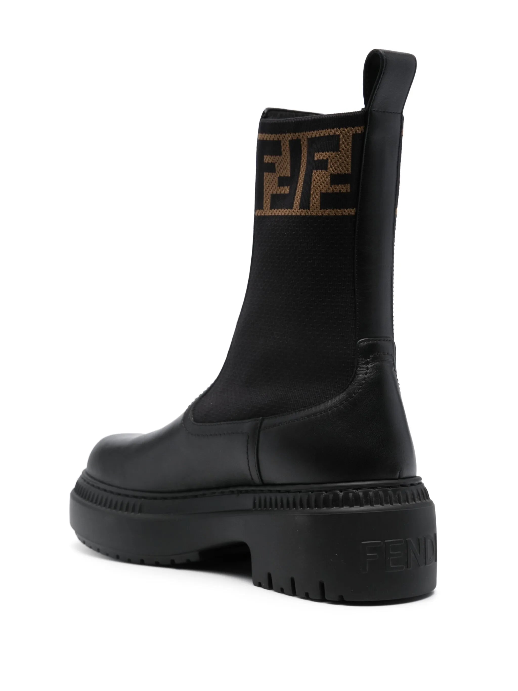 Domino leather ankle boots