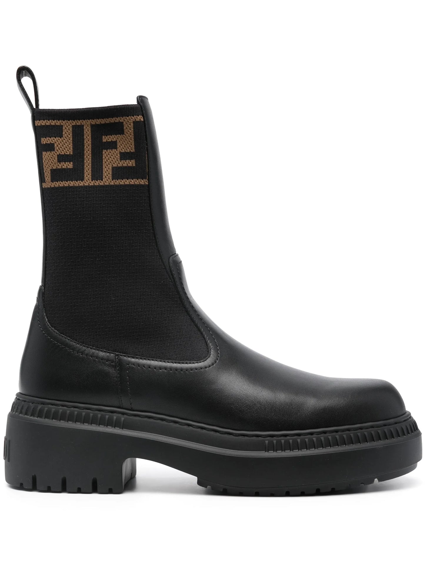 Domino leather ankle boots
