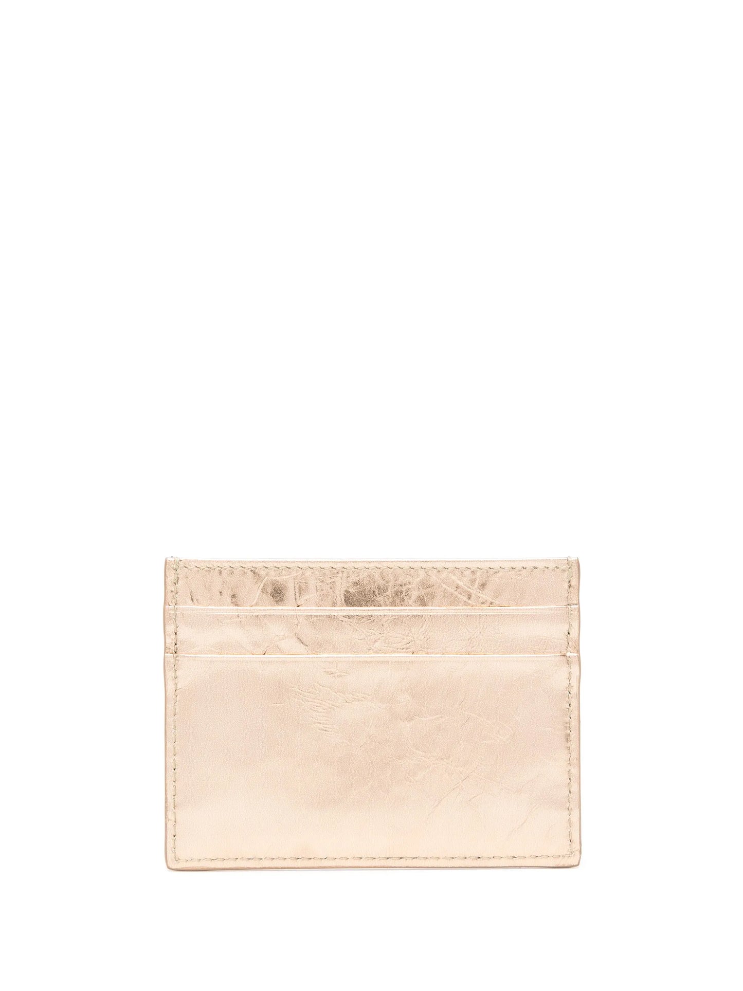 embossed-logo metallic-effect wallet