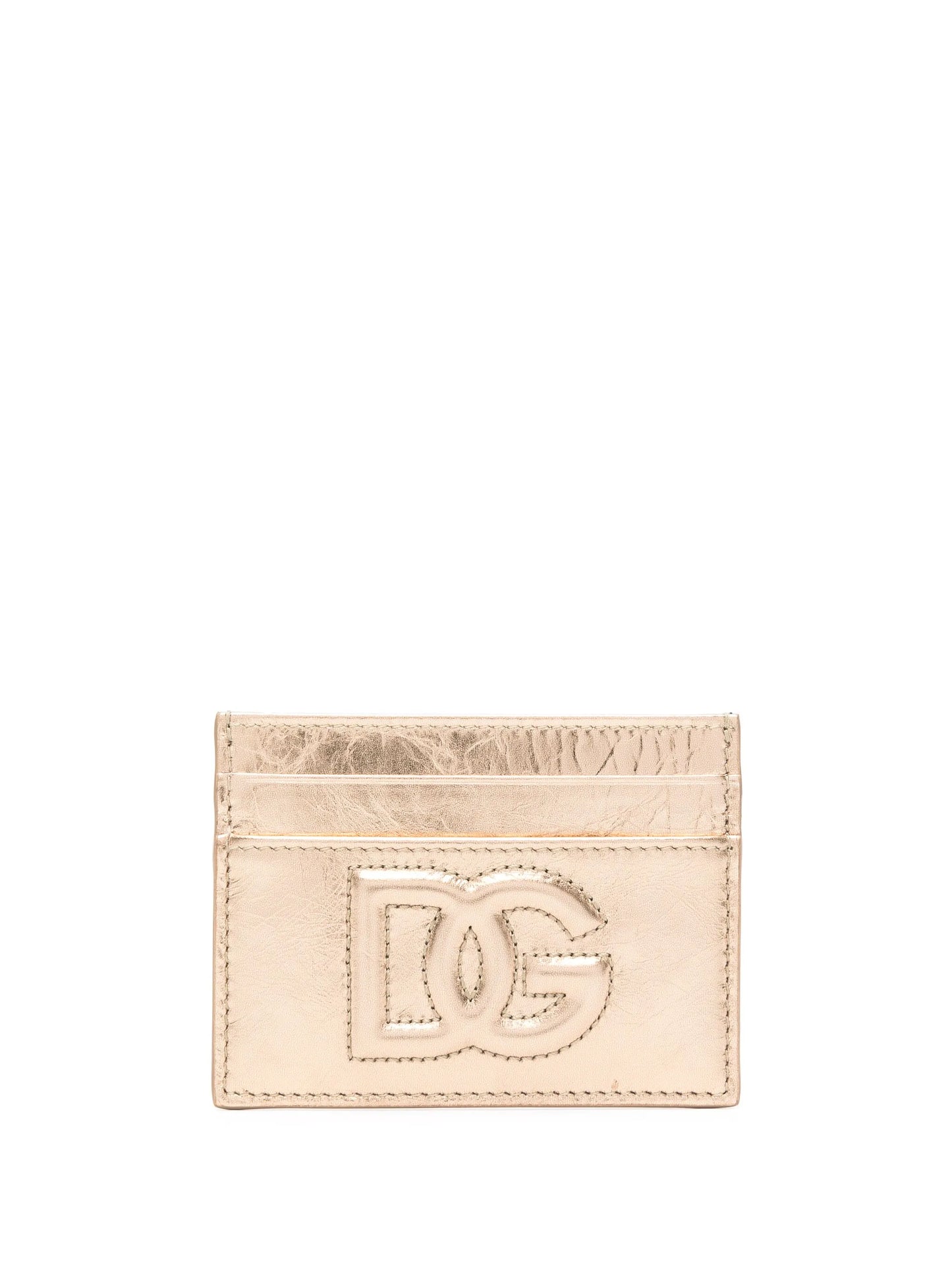 embossed-logo metallic-effect wallet