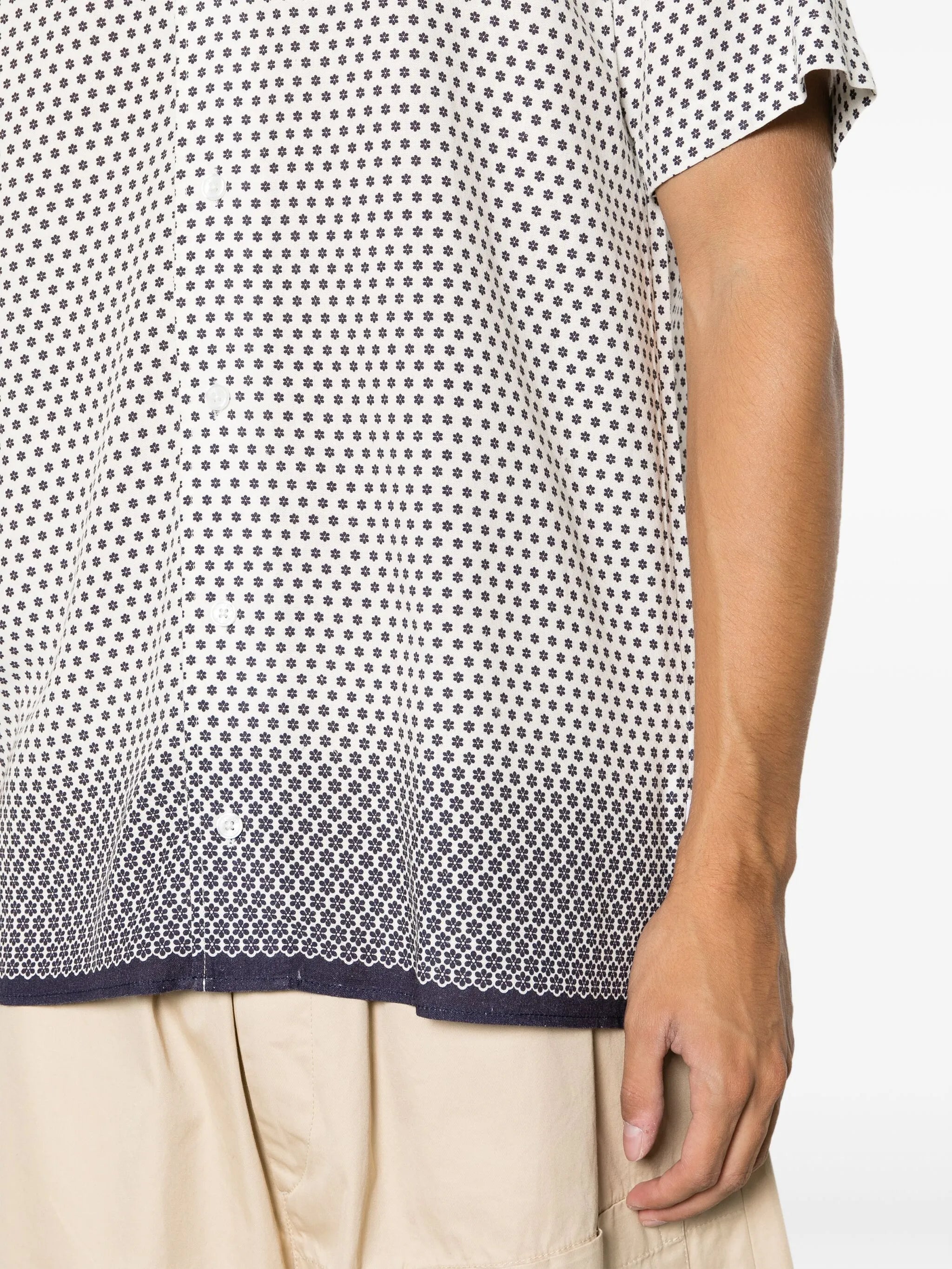 floral-print short-sleeve shirt