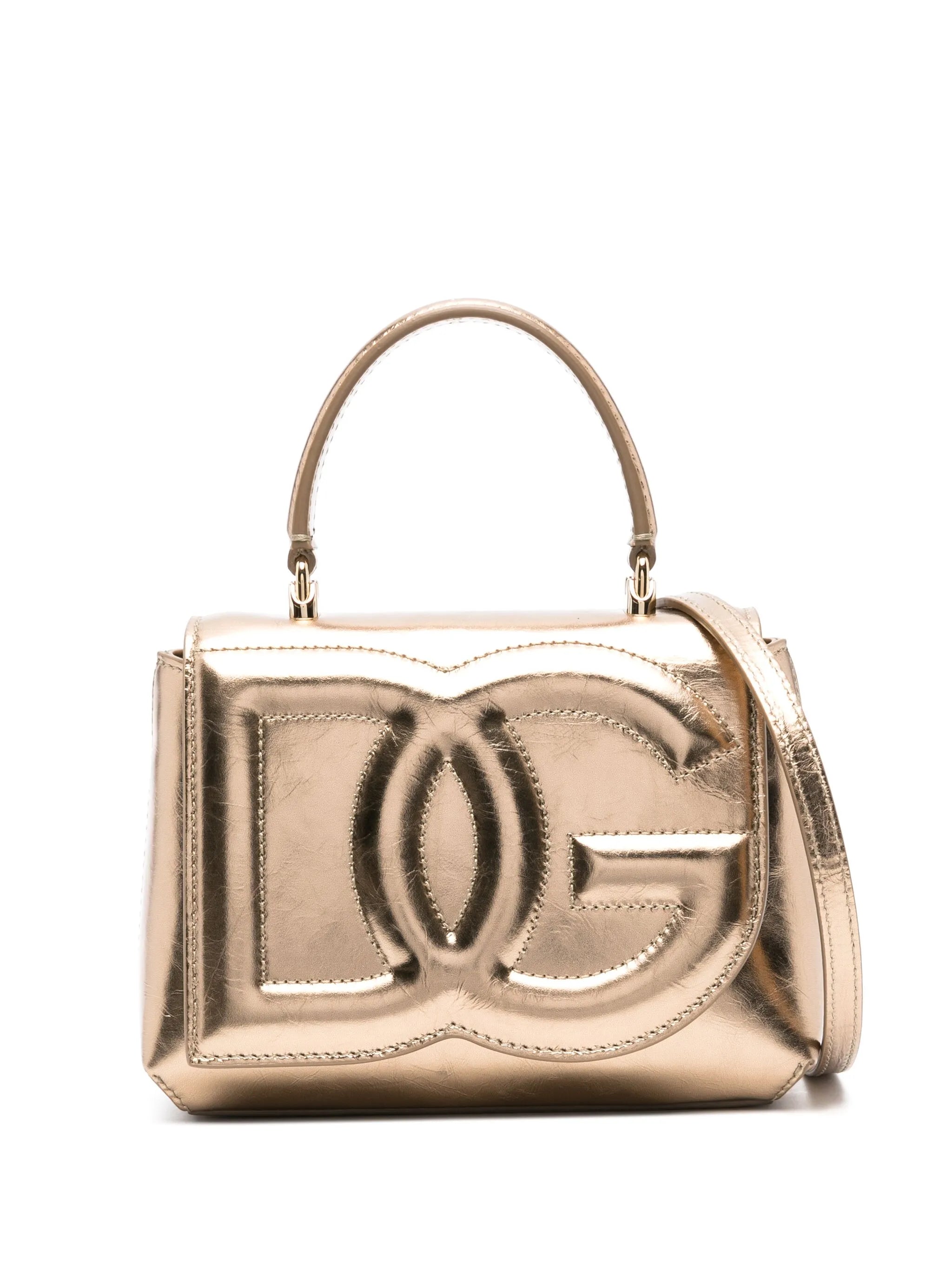DG leather tote bag