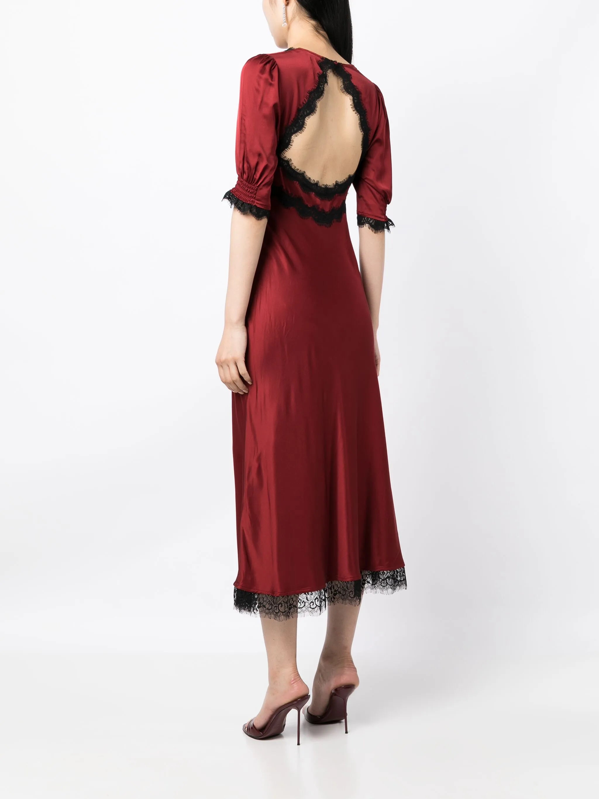 Gabrielle satin midi dress