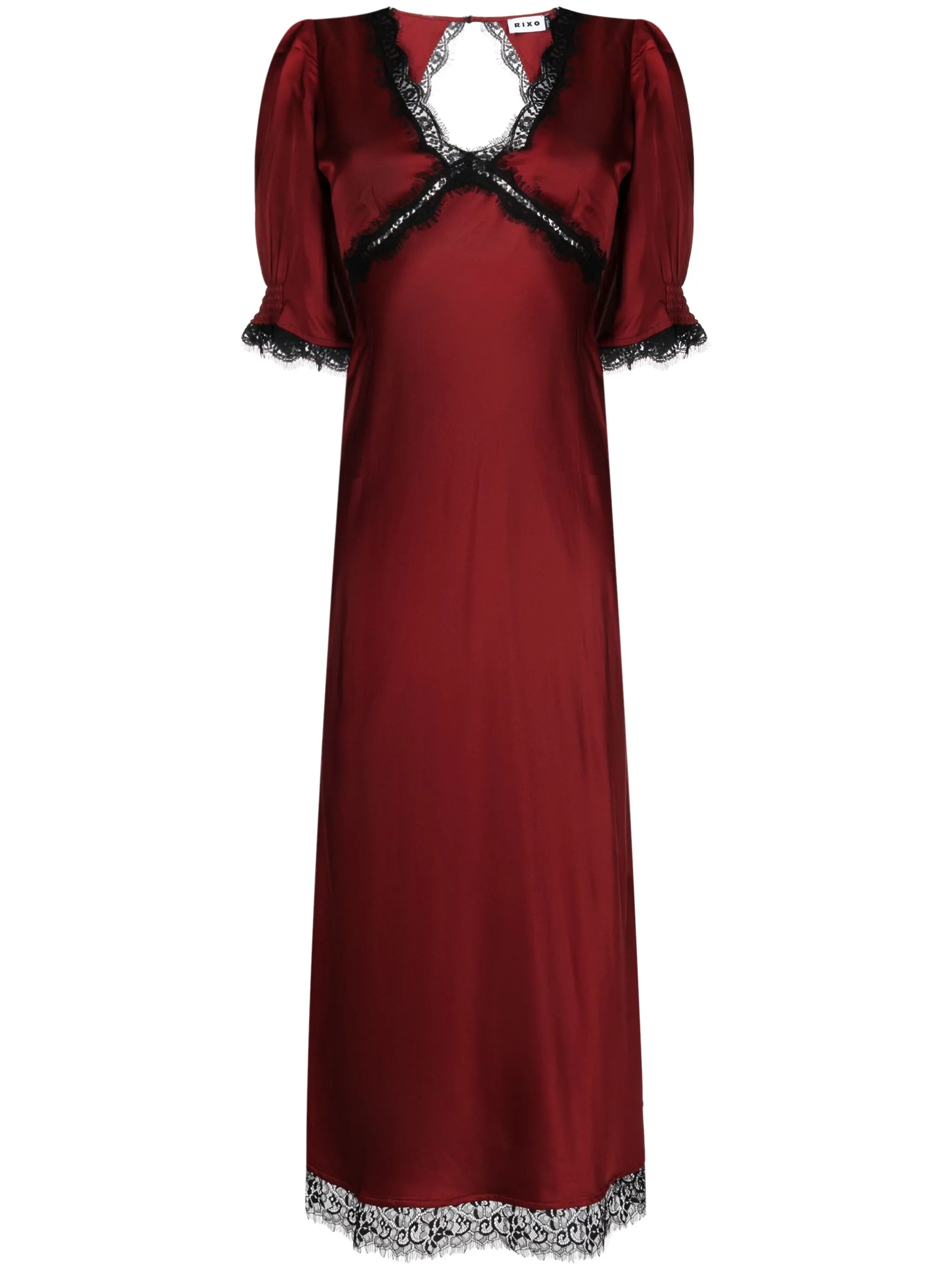 Gabrielle satin midi dress
