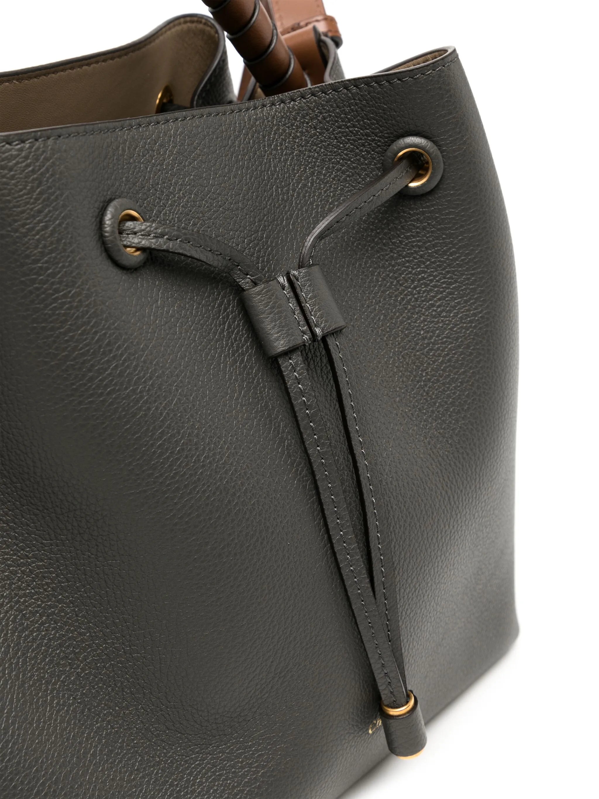 Marcie leather bucket bag