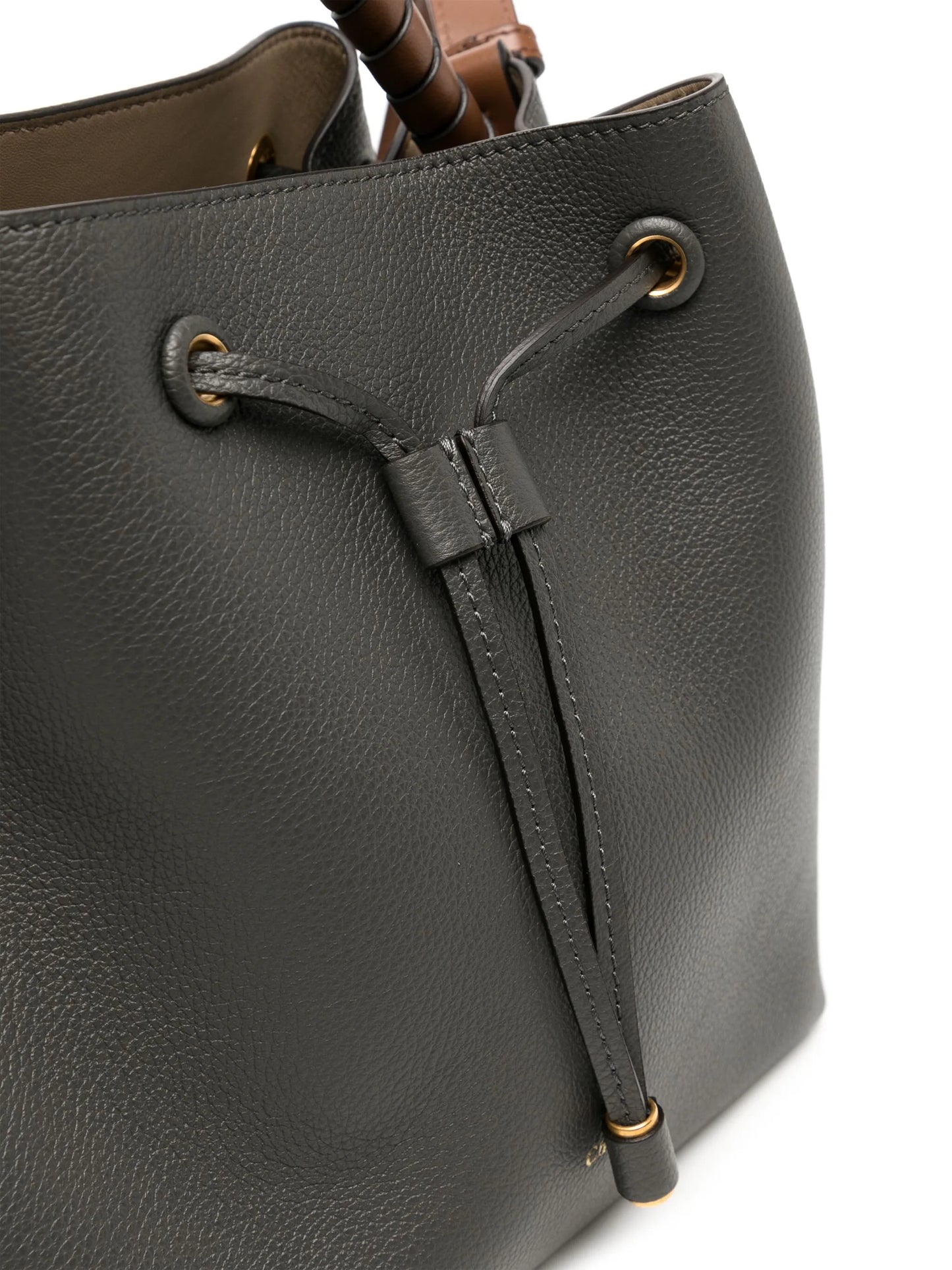 Marcie leather bucket bag