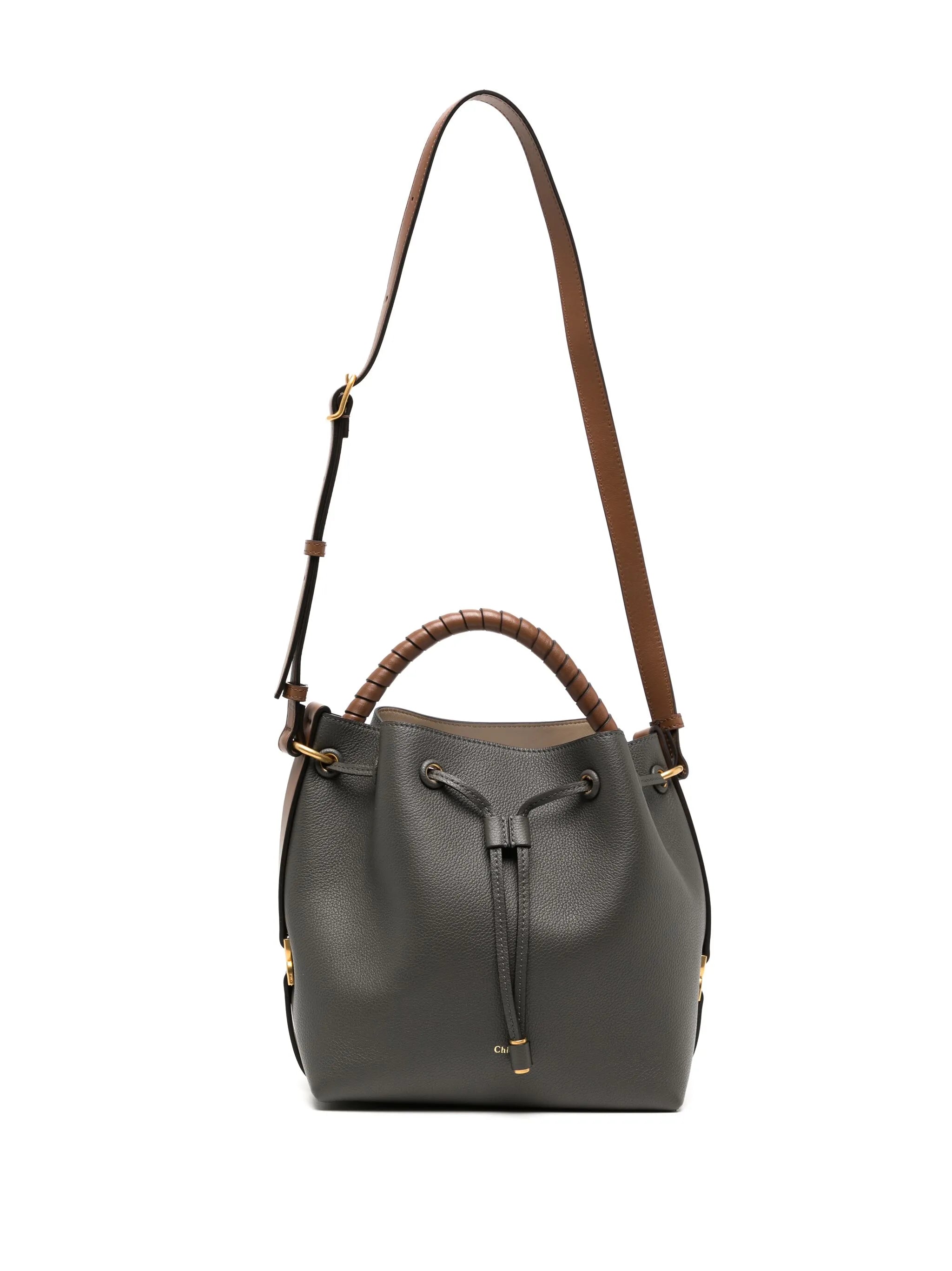 Marcie leather bucket bag