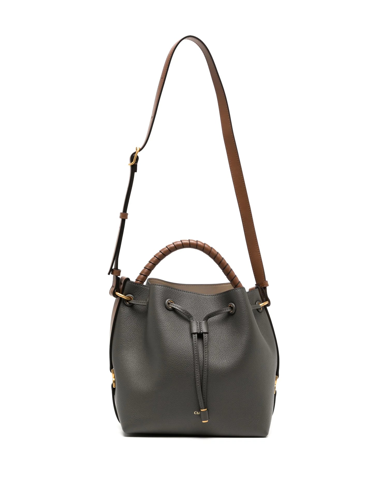 Marcie leather bucket bag