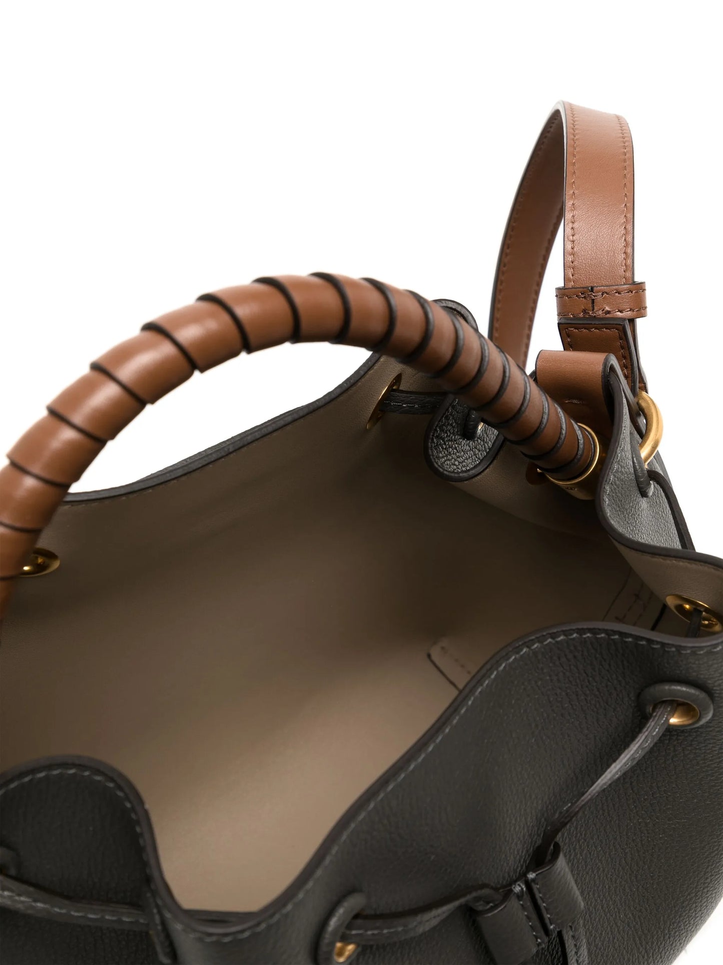 Marcie leather bucket bag
