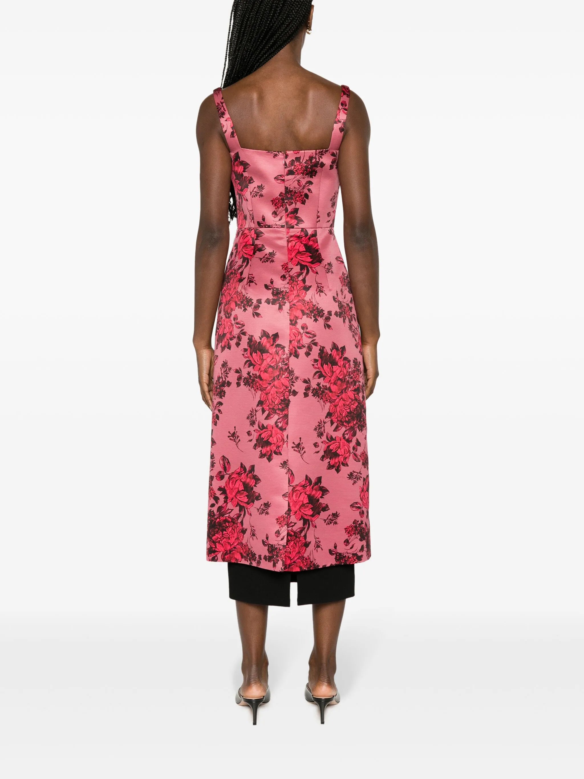Tiffany floral-print taffeta dress