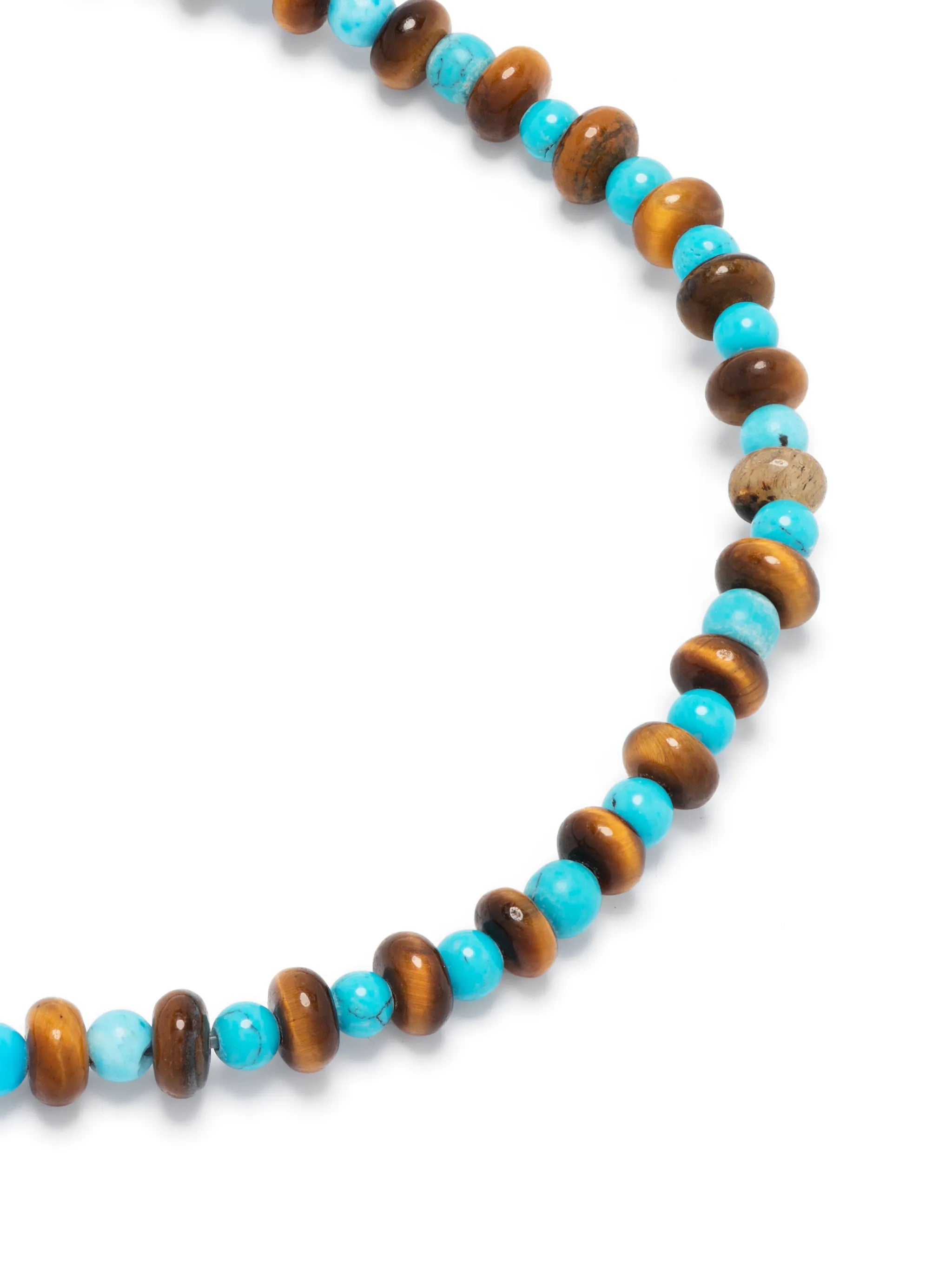 14kt gold chrysoprase and tiger eye bracelet