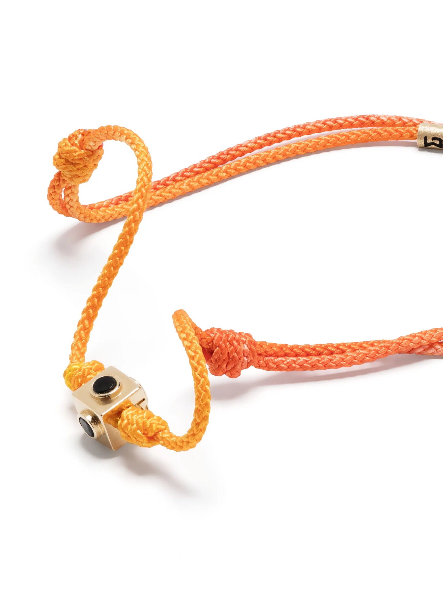 14kt yellow gold smoky quartz cord bracelet